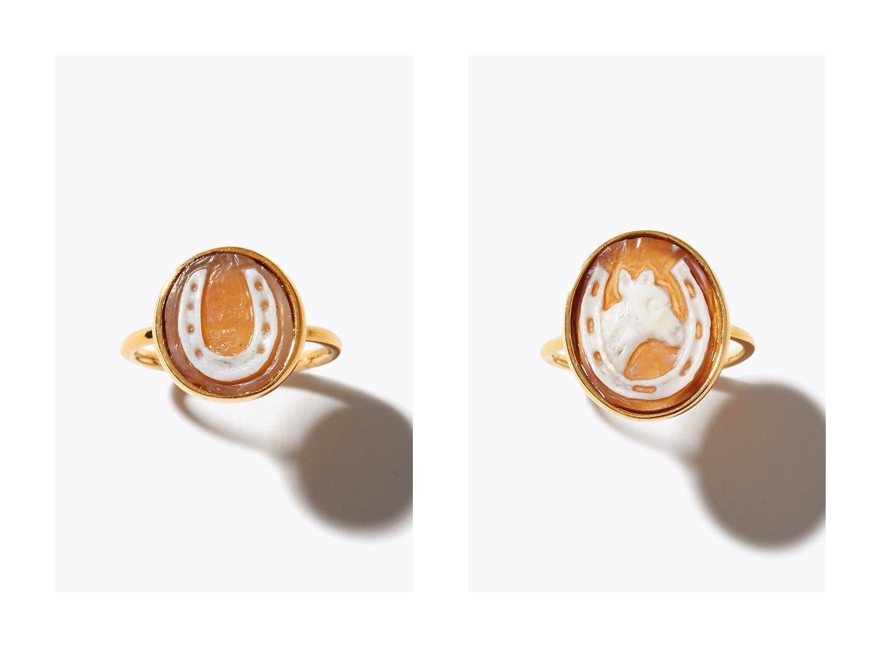 【シェルカメオの立体感が映えるホースシューと馬モチーフのリングで楽しむ手仕事の温もり】ARTIDA OUD(アルティーダ ウード)の通販
 おすすめ人気トレンドファッション通販アイテム インテリア・キッズ・メンズ・レディースファッション・服の通販 founy(ファニー) 　ファッション　Fashion　レディースファッション　Fashion for Women　2026年　2026　イタリア　Italy　ハンド　Hand, Handmade　モチーフ　Motif, Design Theme　夏　Summer　春　Spring　S/S・春夏　SS, Spring/Summer, Warm Season　レッド系　Red　|ID:crp329100000226671