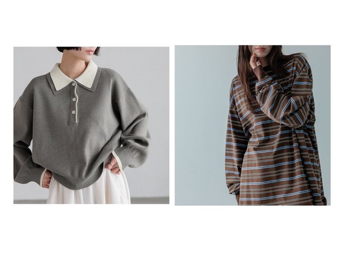 【マルチボーダーTシャツとバイカラーポロニット なめらかな着心地と程よいデザイン性で着回しやすいトップス】LOWRYS FARM(ローリーズファーム)の通販
おすすめ人気トレンドファッション通販アイテム 人気、トレンドファッション・服の通販 founy(ファニー) ファッション Fashion レディースファッション Fashion for Women トップス・カットソー Cut & Sew Tops ニット Knit Tops & Sweaters デニム Denim, Jeans Material トレンド Trend, Trending Now フェミニン Feminine, Girly ボトム Bottoms, Lower Wear ユニセックス Unisex, Genderless なめらか Smooth, Silky Texture スリーブ Sleeve, Long Sleeve / Short Sleeve ボーダー Border, Stripe ルーズ Loose, Oversized ロング Long, Long-Length |ID:crp329100000226675