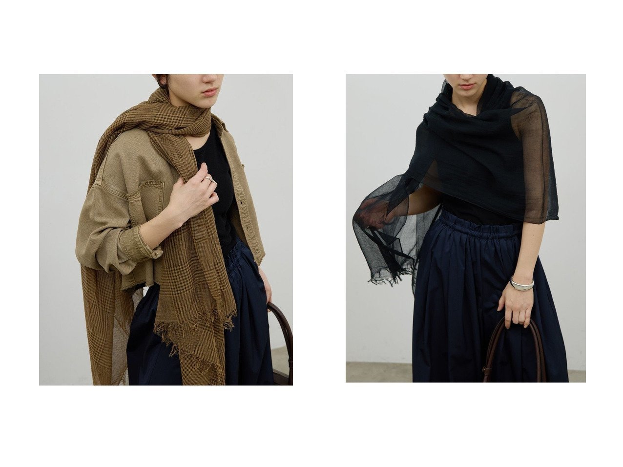 装いに気品と軽やかさを添えるストールコレクション GALLARDAGALANTE(ガリャルダガランテ)の通販
 おすすめ人気トレンドファッション通販アイテム インテリア・キッズ・メンズ・レディースファッション・服の通販 founy(ファニー) 　ファッション　Fashion　レディースファッション　Fashion for Women　ストール　Soft & Warm Scarves　マフラー・スヌード / 冬小物の定番　Scarves & Mufflers　2026年　2026　エアリー　Airy Texture　スタイリッシュ　Stylish, Fashionable　ストール　Stole, Wrap　ベーシック　Basic, Essential　マフラー　Scarf, Muffler　夏　Summer　春　Spring　S/S・春夏　SS, Spring/Summer, Warm Season　クラシック　Classic, Timeless Style　チェック　Check, Plaid, Tartan　軽量　Lightweight, Ultra Light　ブラック系　Black　イエロー系　Yellow　レッド系　Red　ブラウン系　Brown　|ID:crp329100000226689