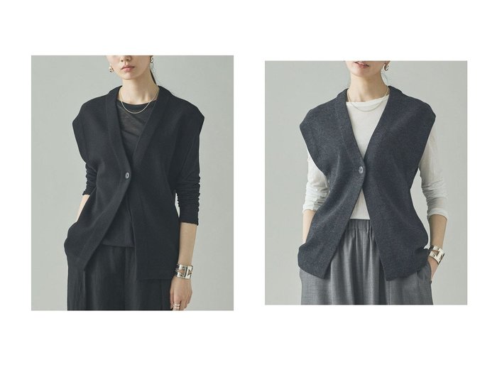 ミニマムな佇まいと洗練された表情で着こなしを更新するニットベスト Curensology(カレンソロジー)の通販
 おすすめ人気トレンドファッション通販アイテム 人気、トレンドファッション・服の通販 founy(ファニー) ファッション Fashion レディースファッション Fashion for Women アウター Coat / Outerwear Collection レディースジャケット・軽アウター Jackets 2026年 2026 おすすめ Recommended / Our Picks ショルダー Shoulder, Shoulder Strap ジャケット Jacket, Outerwear ダブル Double, Double-Breasted デニム Denim, Jeans Material ベスト Vest, Waistcoat ロング Long, Long-Length 夏 Summer 春 Spring S/S・春夏 SS, Spring/Summer, Warm Season |ID:crp329100000226695