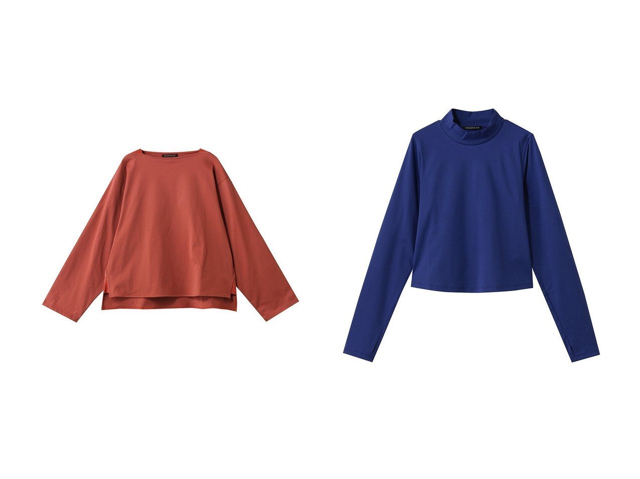 クリーンな佇まいと程よい存在感で日常に寄り添うモックネックTシャツとバスクシャツ mizuiro ind(ミズイロ インド)の通販
 おすすめ人気トレンドファッション通販アイテム インテリア・キッズ・メンズ・レディースファッション・服の通販 founy(ファニー) 　ファッション　Fashion　レディースファッション　Fashion for Women　トップス・カットソー　Cut & Sew Tops　シャツ・ブラウス・オフィスカジュアル　Elegant Blouses & Button-Ups　ロングTシャツ・Tシャツ　Longline T-Shirts & Tees　カットソー・ベーシックTシャツ　Cut-and-Sewn Tops / Stretch Tees & Basics　スリーブ　Sleeve, Long Sleeve / Short Sleeve　バスク　Basque, Basque Style　フレンチ　French, French Style　ボトム　Bottoms, Lower Wear　ロング　Long, Long-Length　定番　Standard, Basic Item　新作・新入荷　New Arrivals / New In　ホワイト系　White　ベージュ系　Beige　レッド系　Red　グレー系　Gray　ブラック系　Black　|ID:crp329100000226723