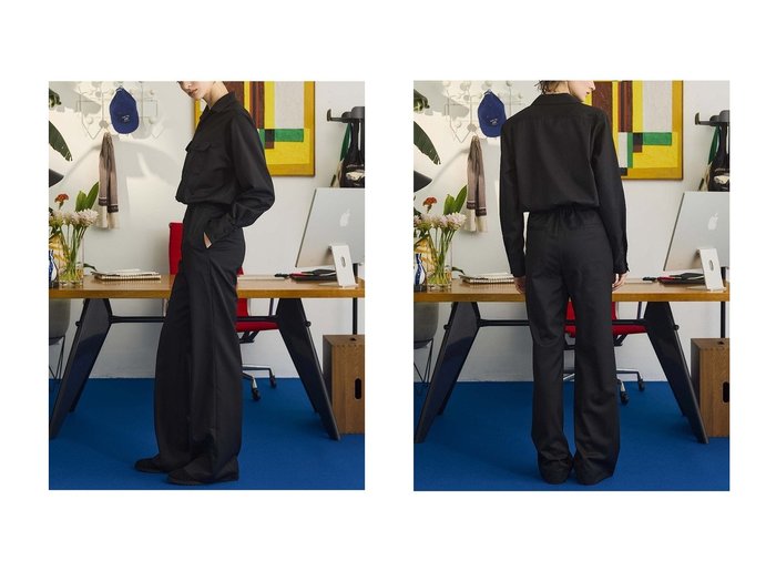 ブラックワントーンの洗練された佇まいで一枚で完成するロング丈ジャンプスーツ Oblada(オブラダ)の通販
 おすすめ人気トレンドファッション通販アイテム 人気、トレンドファッション・服の通販 founy(ファニー) ファッション Fashion レディースファッション Fashion for Women パンツ Pants & Trousers 2026年 2026 シューズ Shoes, Footwear スーツ Suit, Formalwear トレンド Trend, Trending Now フレア Flare, Flared エレガント 上品 Elegant 夏 Summer 春 Spring S/S・春夏 SS, Spring/Summer, Warm Season |ID:crp329100000226741