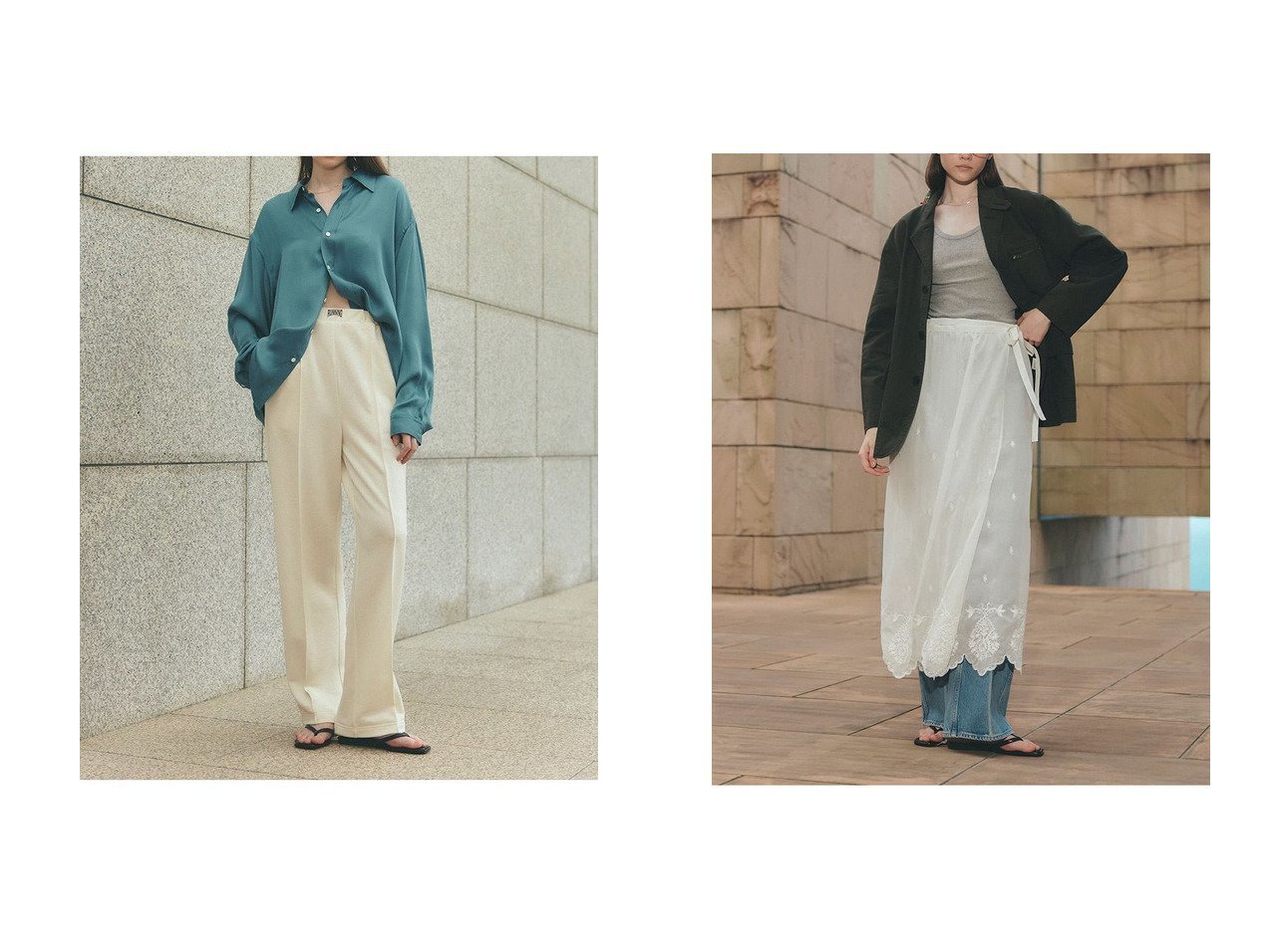 【シルキーな質感で上品に映えるキュプラシャツと美脚ラインを引き立てるパリジェンヌデニムで楽しむ洗練スタイル】Shinzone(シンゾーン)の通販
 おすすめ人気トレンドファッション通販アイテム インテリア・キッズ・メンズ・レディースファッション・服の通販 founy(ファニー) 　ファッション　Fashion　レディースファッション　Fashion for Women　トップス・カットソー　Cut & Sew Tops　シャツ・ブラウス・オフィスカジュアル　Elegant Blouses & Button-Ups　パンツ　Pants & Trousers　デニムパンツ・ジーンズ・美脚デニム　Denim Jeans & Pants　2026年　2026　オケージョン　Occasion Wear　キュプラ　Cupro, Eco Fabric　サテン　Satin, Glossy Fabric　スリーブ　Sleeve, Long Sleeve / Short Sleeve　フィット　Fit, Slim Fit　ロング　Long, Long-Length　エレガント 上品　Elegant　夏　Summer　定番　Standard, Basic Item　春　Spring　S/S・春夏　SS, Spring/Summer, Warm Season　センター　Center, Center Line　デニム　Denim, Jeans Material　ボーダー　Border, Stripe　ポケット　Pocket, Pocket Detail　ヨーク　Yoke, Yoke Design　レース　Lace, Lace Fabric　無地　Plain, Solid Color　ベージュ系　Beige　ブルー系　Blue　|ID:crp329100000226785