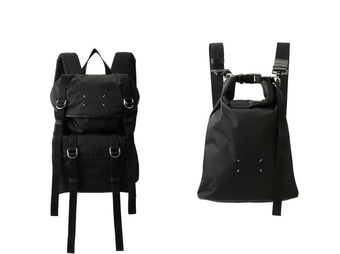 【モードな表情と機能性を兼ね備えたハイテックバックパックで整える洗練カジュアル】MAISON MARGIELA(メゾン マルジェラ)の通販
 おすすめ人気トレンドファッション通販アイテム 人気、トレンドファッション・服の通販 founy(ファニー) ファッション Fashion レディースファッション Fashion for Women バッグ Bags 2026年 2026 ユニセックス Unisex, Genderless ビジネス 仕事 通勤 Business / Work / Commuting フロント Front, Front Design ポケット Pocket, Pocket Detail ラップ Wrap, Wrap Design リュック Backpack, Rucksack 夏 Summer 旅行 Travel 春 Spring S/S・春夏 SS, Spring/Summer, Warm Season |ID:crp329100000226801