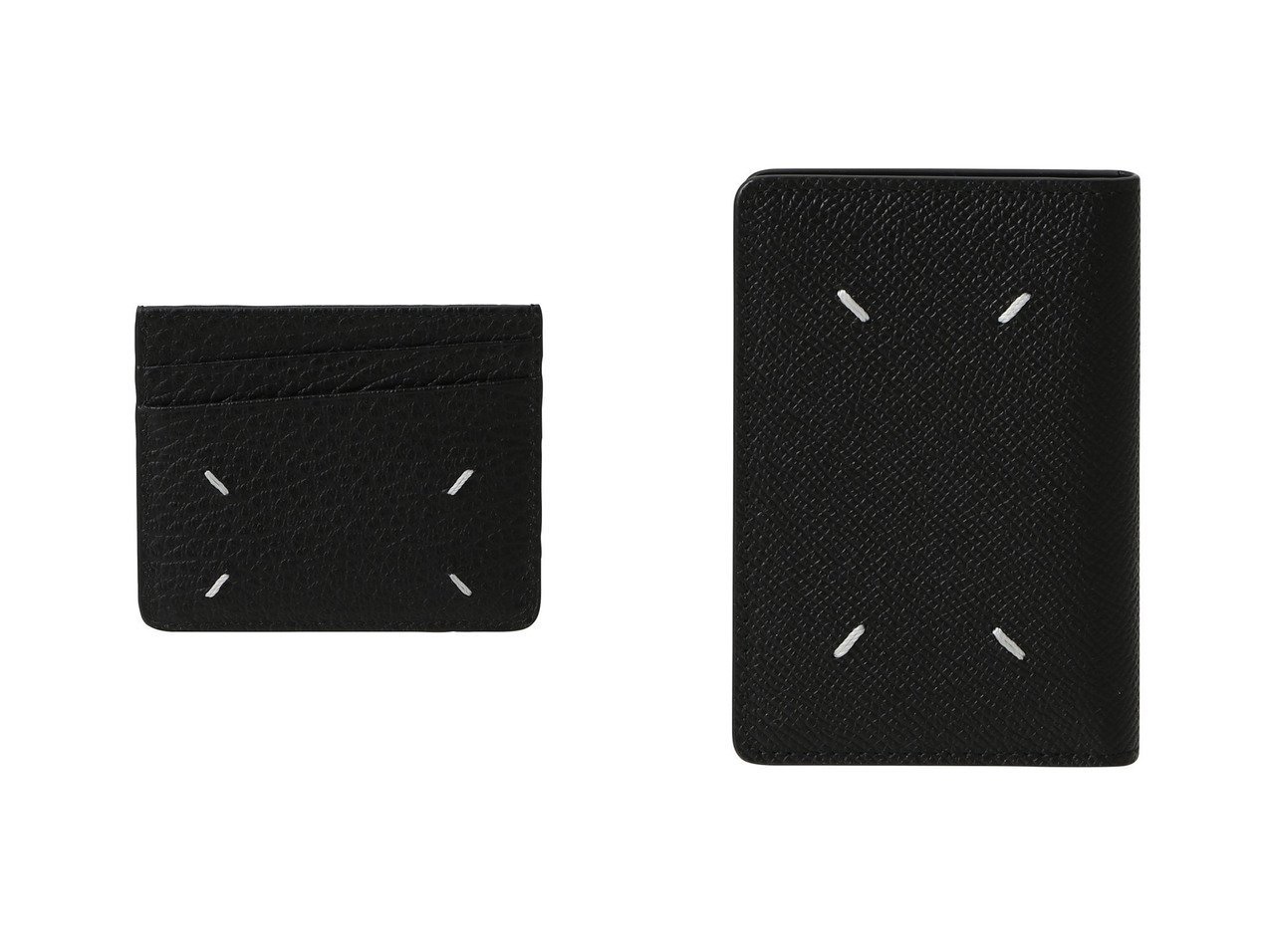【上質レザーとアイコニックな4ステッチが映えるミニマルカードホルダーで整える洗練小物】MAISON MARGIELA(メゾン マルジェラ)の通販
 おすすめ人気トレンドファッション通販アイテム インテリア・キッズ・メンズ・レディースファッション・服の通販 founy(ファニー) 　ファッション　Fashion　レディースファッション　Fashion for Women　ミニ財布・二つ折り財布　Wallets & Card Cases　カードケース/名刺入れ　Card Holders & Business Cases　2026年　2026　ユニセックス　Unisex, Genderless　コンパクト　Compact, Small Size　スマート　Smart, Elegant　ポケット　Pocket, Pocket Detail　夏　Summer　春　Spring　S/S・春夏　SS, Spring/Summer, Warm Season　財布　Wallet, Purse　ブラック系　Black　|ID:crp329100000226806