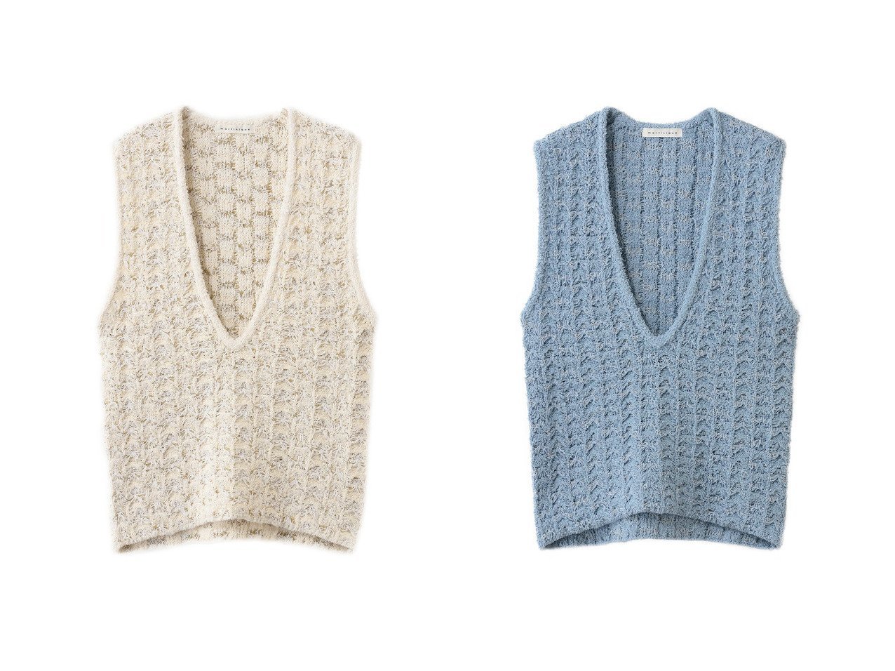 【ツイードライクな表情が映えるニットジレで装いに華やぎを添える洗練スタイル】martinique(マルティニーク)の通販
 おすすめ人気トレンドファッション通販アイテム インテリア・キッズ・メンズ・レディースファッション・服の通販 founy(ファニー) 　ファッション　Fashion　レディースファッション　Fashion for Women　トップス・カットソー　Cut & Sew Tops　ニット　Knit Tops & Sweaters　ベスト&ジレ / 重ね着スタイル　Vests & Gilets　カジュアルプルオーバー・ニットトップス　Pullovers & Knit Tops / Casual Pullovers　インナー　Innerwear　セレモニー　Ceremony　ツイード　Twill, Twill Weave　ボトム　Bottoms, Lower Wear　ロング　Long, Long-Length　新作・新入荷　New Arrivals / New In　ホワイト系　White　|ID:crp329100000226817