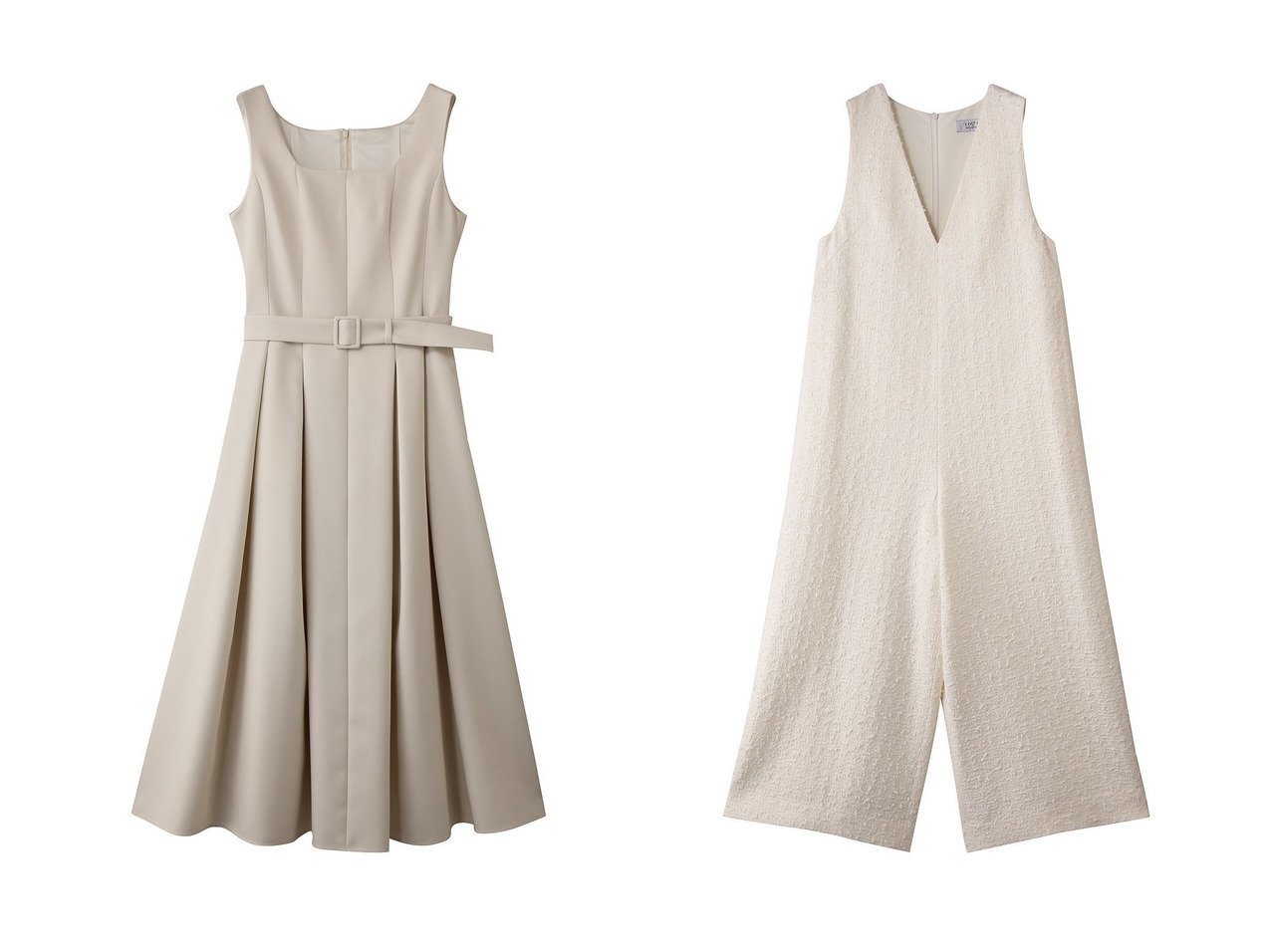 【立体タックが映えるジャンパーワンピースとファンシーツイード素材のオールインワンで楽しむ上品スタイル】allureville(アルアバイル)の通販
 おすすめ人気トレンドファッション通販アイテム インテリア・キッズ・メンズ・レディースファッション・服の通販 founy(ファニー) 　ファッション　Fashion　レディースファッション　Fashion for Women　ワンピース　Dresses　チュニック　Tunic Tops & Dresses　パンツ　Pants & Trousers　2026年　2026　インナー　Innerwear　エレガント 上品　Elegant　コンパクト　Compact, Small Size　チュニック　Tunic, Long Top　ロング　Long, Long-Length　夏　Summer　春　Spring　S/S・春夏　SS, Spring/Summer, Warm Season　イエロー系　Yellow　ブラック系　Black　ホワイト系　White　ブルー系　Blue　|ID:crp329100000226818