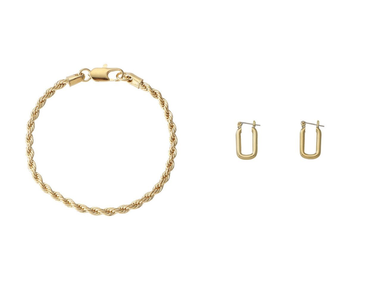 【ゴールドの輝きが映えるフープピアスとロープチェーンブレスレットで添える洗練アクセント】LAURA LOMBARDI(ローラロンバルディ)の通販
 おすすめ人気トレンドファッション通販アイテム インテリア・キッズ・メンズ・レディースファッション・服の通販 founy(ファニー) 　ファッション　Fashion　レディースファッション　Fashion for Women　ジュエリー　Jewelry　チェーン＆カフブレスレット　Cuff & Chain Bracelets　バングル・カフブレスレット　Bangles & Cuff Bracelets　ファッションリング　Fashion Rings　イヤリング・フープ・ドロップタイプ　Hoop, Drop & Clip Earrings　おすすめ　Recommended / Our Picks　シンプル　Simple, Minimal　セットアップ　Set-Up, Coordinated Outfit　ブレスレット　Bracelet, Wristband　エレガント 上品　Elegant　シルバー系　Silver　|ID:crp329100000226842