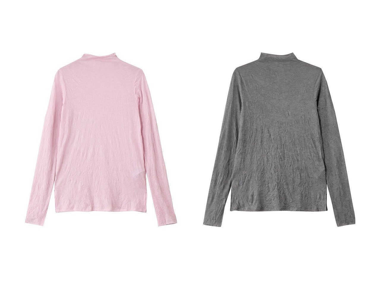 【シアーな透け感と上品なハイネックで旬のレイヤードを楽しめるインナー】MIDIUMISOLID(ミディウミソリッド)の通販
 おすすめ人気トレンドファッション通販アイテム インテリア・キッズ・メンズ・レディースファッション・服の通販 founy(ファニー) 　ファッション　Fashion　レディースファッション　Fashion for Women　トップス・カットソー　Cut & Sew Tops　シャツ・ブラウス・オフィスカジュアル　Elegant Blouses & Button-Ups　ロングTシャツ・Tシャツ　Longline T-Shirts & Tees　カットソー・ベーシックTシャツ　Cut-and-Sewn Tops / Stretch Tees & Basics　2026年　2026　インナー　Innerwear　シアー　Sheer, See-Through　スリット　Slit, Slit Detail　スリーブ　Sleeve, Long Sleeve / Short Sleeve　ハイネック　High Neck, Mock Neck　ロング　Long, Long-Length　エレガント 上品　Elegant　夏　Summer　春　Spring　S/S・春夏　SS, Spring/Summer, Warm Season　レッド系　Red　グレー系　Gray　ホワイト系　White　ベージュ系　Beige　ブラック系　Black　|ID:crp329100000226859