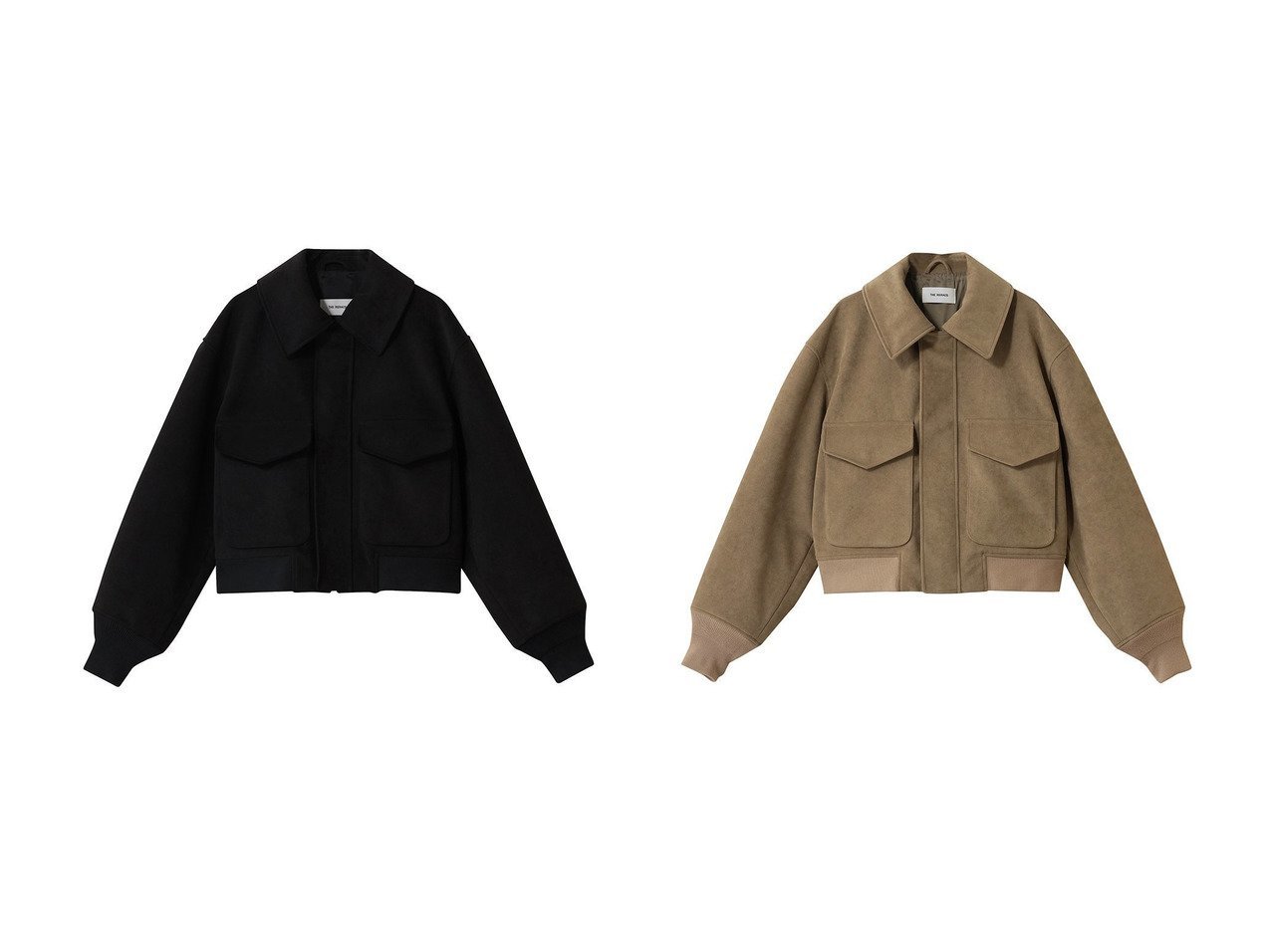 【A2をベースに現代的なバランスへ昇華した立体感とショート丈が映えるジャケット】THE RERACS(ザ リラクス)の通販
 おすすめ人気トレンドファッション通販アイテム インテリア・キッズ・メンズ・レディースファッション・服の通販 founy(ファニー) 　ファッション　Fashion　レディースファッション　Fashion for Women　アウター　Coat / Outerwear Collection　レディースジャケット・軽アウター　Jackets　2026年　2026　おすすめ　Recommended / Our Picks　ショート　Short, Short Length　ジャケット　Jacket, Outerwear　バランス　Balance, Style Balance　フレア　Flare, Flared　ポケット　Pocket, Pocket Detail　マニッシュ　Mannish, Boyish　ワイド　Wide, Wide Fit　再入荷　Restock / Back in Stock　夏　Summer　春　Spring　S/S・春夏　SS, Spring/Summer, Warm Season　ブラック系　Black　|ID:crp329100000226864