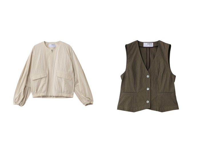 【独特なシワ感と立体フォルムが装いに奥行きを添えるサン ドライドクロス ジャケットとトップス】three dots(スリー ドッツ)の通販
 おすすめ人気トレンドファッション通販アイテム 人気、トレンドファッション・服の通販 founy(ファニー) ファッション Fashion レディースファッション Fashion for Women アウター Coat / Outerwear Collection レディースジャケット・軽アウター Jackets トップス・カットソー Cut & Sew Tops キャミソール&ノースリーブ Camisoles & Sleeveless Tops シャツ・ブラウス・オフィスカジュアル Elegant Blouses & Button-Ups 2026年 2026 コンパクト Compact, Small Size ジャケット Jacket, Outerwear フェミニン Feminine, Girly フォルム Silhouette, Form 夏 Summer 春 Spring S/S・春夏 SS, Spring/Summer, Warm Season |ID:crp329100000226868