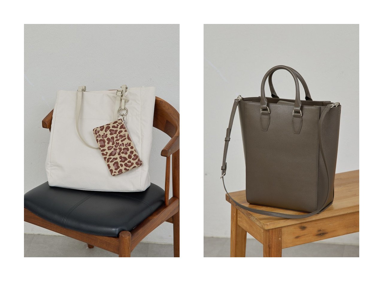 【シンプルで洗練された佇まいが魅力のエンボストートバッグと収納力に優れたダブルハンドルトート】GALLARDAGALANTE(ガリャルダガランテ)の通販
 おすすめ人気トレンドファッション通販アイテム インテリア・キッズ・メンズ・レディースファッション・服の通販 founy(ファニー) 　ファッション　Fashion　レディースファッション　Fashion for Women　バッグ　Bags　2026年　2026　シンプル　Simple, Minimal　ポケット　Pocket, Pocket Detail　ポーチ　Pouch, Small Case　レオパード　Leopard, Animal Print　夏　Summer　春　Spring　S/S・春夏　SS, Spring/Summer, Warm Season　ホワイト系　White　ブラック系　Black　ベージュ系　Beige　|ID:crp329100000226884