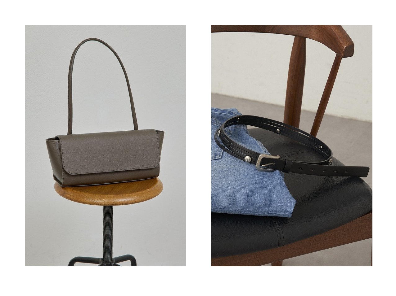 【ミニマルな佇まいが装いを引き立てるエンボスワンハンドルバッグとさりげないアクセントになるポイントコンチョベルト】GALLARDAGALANTE(ガリャルダガランテ)の通販
 おすすめ人気トレンドファッション通販アイテム インテリア・キッズ・メンズ・レディースファッション・服の通販 founy(ファニー) 　ファッション　Fashion　レディースファッション　Fashion for Women　バッグ　Bags　ベルト&ウエストマーク　Belts & Waist Accessories　2026年　2026　ショルダー　Shoulder, Shoulder Strap　スタイリッシュ　Stylish, Fashionable　フラップ　Flap, Flap Pocket　マグネット　Magnet, Magnetic Closure　夏　Summer　春　Spring　S/S・春夏　SS, Spring/Summer, Warm Season　ベージュ系　Beige　|ID:crp329100000226885