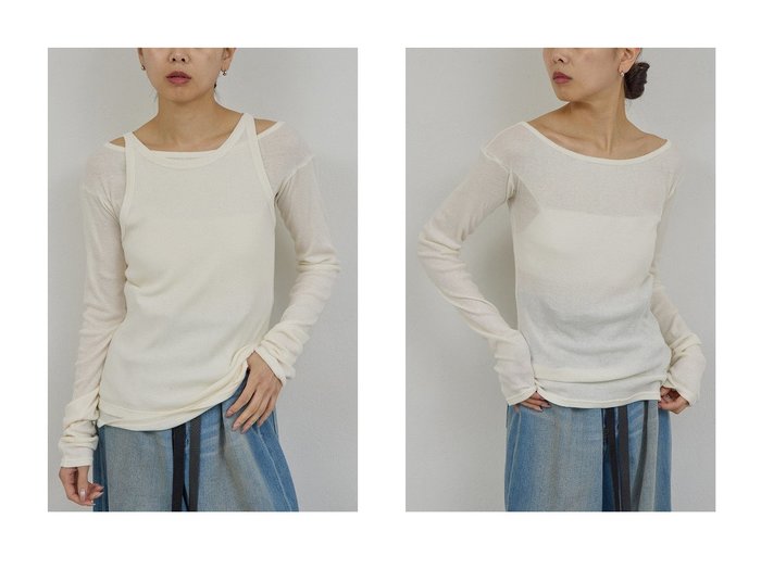 【なめらかな肌あたりが心地よいカバーテレコタンクと着まわし力の高いガーゼテレコプルオーバー】GALLARDAGALANTE(ガリャルダガランテ)の通販
 おすすめ人気トレンドファッション通販アイテム 人気、トレンドファッション・服の通販 founy(ファニー) ファッション Fashion レディースファッション Fashion for Women トップス・カットソー Cut & Sew Tops キャミソール&ノースリーブ Camisoles & Sleeveless Tops シャツ・ブラウス・オフィスカジュアル Elegant Blouses & Button-Ups ロングTシャツ・Tシャツ Longline T-Shirts & Tees カットソー・ベーシックTシャツ Cut-and-Sewn Tops / Stretch Tees & Basics カジュアルプルオーバー・ニットトップス Pullovers & Knit Tops / Casual Pullovers 2026年 2026 おすすめ Recommended / Our Picks なめらか Smooth, Silky Texture インナー Innerwear キャミソール Camisole, Spaghetti Strap Top タンク Tank Top, Sleeveless Top 夏 Summer 春 Spring S/S・春夏 SS, Spring/Summer, Warm Season |ID:crp329100000226889