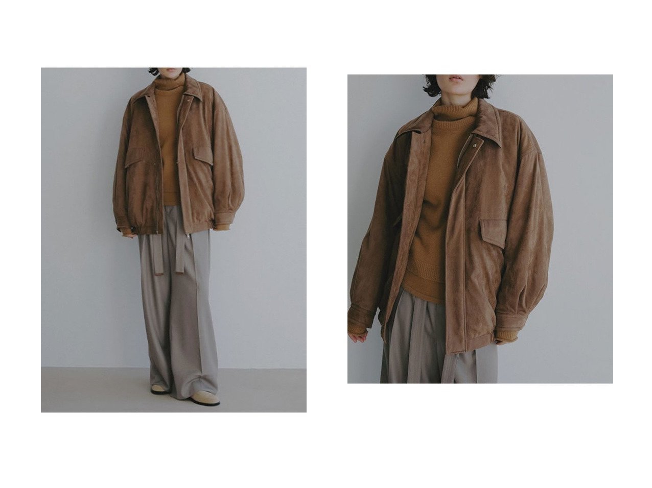 【程よいボリューム感と素材の表情が奥行きを生むパディングワークブルゾン】ETRE TOKYO(エトレトウキョウ)の通販
 おすすめ人気トレンドファッション通販アイテム インテリア・キッズ・メンズ・レディースファッション・服の通販 founy(ファニー) 　ファッション　Fashion　レディースファッション　Fashion for Women　アウター　Coat / Outerwear Collection　レディースジャケット・軽アウター　Jackets　ブルゾンジャケット・スポーティアウター　Blouson Jackets　春　Spring　ギャザー　Gathered, Ruffled　ジャケット　Jacket, Outerwear　バランス　Balance, Style Balance　フォルム　Silhouette, Form　フラップ　Flap, Flap Pocket　ブルゾン　Blouson, Bomber Jacket　ポケット　Pocket, Pocket Detail　防寒　Cold Protection, Winter-Ready　ワーク　Workwear, Utility Style　S/S・春夏　SS, Spring/Summer, Warm Season　再入荷　Restock / Back in Stock　夏　Summer　2026年　2026　ベージュ系　Beige　|ID:crp329100000226901