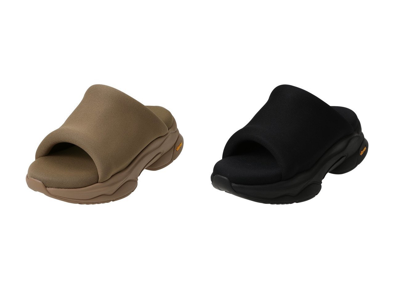 【スポーティな快適さとモード感を併せ持つヴィブラムソールの厚底ミュール】Pippichic(ピッピシック)の通販
 おすすめ人気トレンドファッション通販アイテム インテリア・キッズ・メンズ・レディースファッション・服の通販 founy(ファニー) 　ファッション　Fashion　レディースファッション　Fashion for Women　2026年　2026　クッション　Cushion, Throw Pillow　サンダル　Sandals, Summer Shoes　スポーティ　Sporty, Casual Athletic　マキシ　Maxi, Full Length　ミュール　Mule, Backless Shoes　厚底　Platform Shoes　夏　Summer　定番　Standard, Basic Item　春　Spring　S/S・春夏　SS, Spring/Summer, Warm Season　ベージュ系　Beige　ブラック系　Black　|ID:crp329100000226914