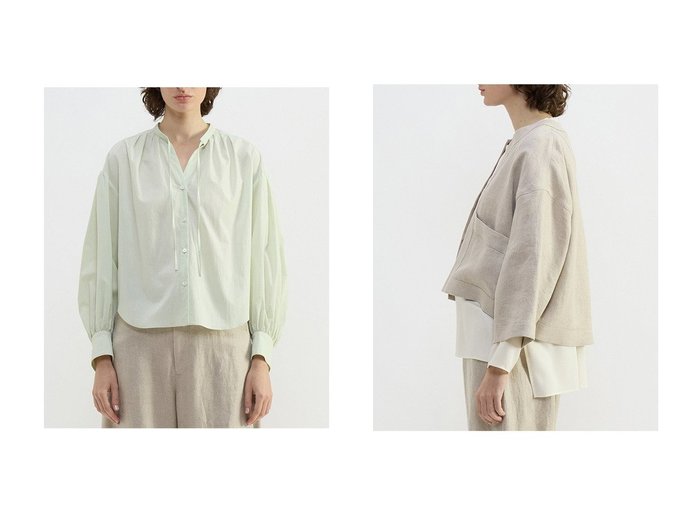 【ギャザーが映えるチリメンタイプライタースキッパーブラウスと上質なリネンオックスショートジャケット 軽やかさと品の良さを備えた春夏の装い】PLAIN PEOPLE(プレインピープル)の通販
おすすめ人気トレンドファッション通販アイテム 人気、トレンドファッション・服の通販 founy(ファニー) ファッション Fashion レディースファッション Fashion for Women トップス・カットソー Cut & Sew Tops シャツ・ブラウス・オフィスカジュアル Elegant Blouses & Button-Ups アウター Coat / Outerwear Collection レディースジャケット・軽アウター Jackets 2026年 2026 ギャザー Gathered, Ruffled スキッパー Skipper, Open Collar スリーブ Sleeve, Long Sleeve / Short Sleeve タイプライター Typewriter Fabric, Crisp Cotton ロング Long, Long-Length 夏 Summer 春 Spring S/S・春夏 SS, Spring/Summer, Warm Season |ID:crp329100000226933