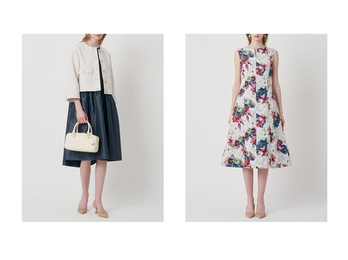 【軽やかなテントラインが映えるタフタティアードワンピースとフラワージャカードが華やぐキーホールフレアワンピース 印象で選ぶ大人の一着】ANAYI(アナイ)の通販
 おすすめ人気トレンドファッション通販アイテム 人気、トレンドファッション・服の通販 founy(ファニー) ファッション Fashion レディースファッション Fashion for Women ワンピース Dresses チュニック Tunic Tops & Dresses 2026年 2026 ギャザー Gathered, Ruffled タフタ Taffeta, Structured Fabric チュニック Tunic, Long Top デニム Denim, Jeans Material ブルゾン Blouson, Bomber Jacket エレガント 上品 Elegant 夏 Summer 春 Spring S/S・春夏 SS, Spring/Summer, Warm Season |ID:crp329100000226959