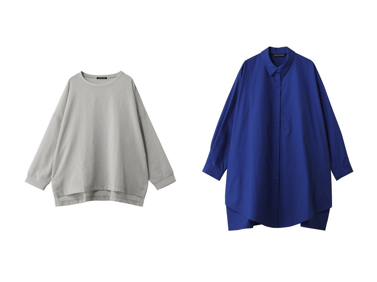 【ほのかな透け感が映えるワイドプルオーバーと前後差デザインが特徴のボックスカットシャツ 抜け感と品を備えた大人のトップス】mizuiro ind(ミズイロ インド)の通販
 おすすめ人気トレンドファッション通販アイテム インテリア・キッズ・メンズ・レディースファッション・服の通販 founy(ファニー) 　ファッション　Fashion　レディースファッション　Fashion for Women　トップス・カットソー　Cut & Sew Tops　シャツ・ブラウス・オフィスカジュアル　Elegant Blouses & Button-Ups　ロングTシャツ・Tシャツ　Longline T-Shirts & Tees　カジュアルプルオーバー・ニットトップス　Pullovers & Knit Tops / Casual Pullovers　カットソー・ベーシックTシャツ　Cut-and-Sewn Tops / Stretch Tees & Basics　2026年　2026　インナー　Innerwear　シンプル　Simple, Minimal　スリット　Slit, Slit Detail　スリーブ　Sleeve, Long Sleeve / Short Sleeve　リラックス　Relax, Relaxed Fit　ロング　Long, Long-Length　ワイド　Wide, Wide Fit　夏　Summer　春　Spring　S/S・春夏　SS, Spring/Summer, Warm Season　ホワイト系　White　ブルー系　Blue　グレー系　Gray　ブラック系　Black　|ID:crp329100000226962