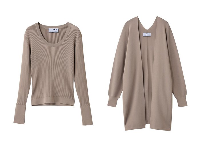 【THREE DOTS】シンプルに着まわせるレーヨンリブニットとリラクシーなドルマントッパー 上品な抜け感で日常に寄り添う heliopole(エリオポール)の通販
 おすすめ人気トレンドファッション通販アイテム 人気、トレンドファッション・服の通販 founy(ファニー) ファッション Fashion レディースファッション Fashion for Women トップス・カットソー Cut & Sew Tops ニット Knit Tops & Sweaters カジュアルプルオーバー・ニットトップス Pullovers & Knit Tops / Casual Pullovers カーディガン・羽織り Layered Style Cardigans 2026年 2026 インナー Innerwear コンパクト Compact, Small Size シンプル Simple, Minimal リブニット Rib Knit, Ribbed Knit 夏 Summer 春 Spring S/S・春夏 SS, Spring/Summer, Warm Season 長袖 Long Sleeve, Full Sleeve カーディガン Cardigan, Knitwear ルーズ Loose, Oversized ロング Long, Long-Length |ID:crp329100000226971