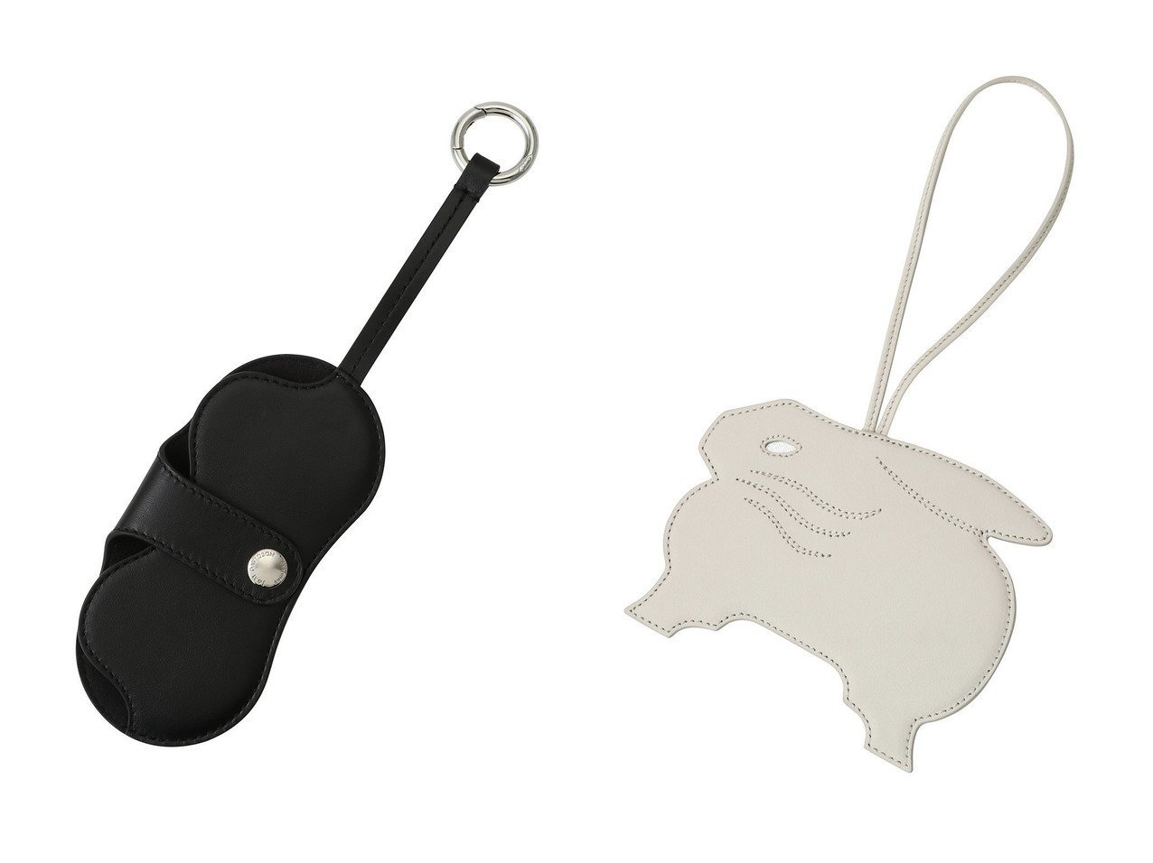 上質レザーが引き立つグラスケースと遊び心あるバニーチャーム 日常にさりげなく映える小物 J&M DAVIDSON(ジェイアンドエム デヴィッドソン)の通販
 おすすめ人気トレンドファッション通販アイテム インテリア・キッズ・メンズ・レディースファッション・服の通販 founy(ファニー) 　ファッション　Fashion　レディースファッション　Fashion for Women　サングラス&メガネ　Sunglasses & Eyewear　ポーチ&ミニバッグ　Pouches & Mini Bags　2026年　2026　おすすめ　Recommended / Our Picks　ギフト プレゼント　Gift / Present　ジュエリー　Jewelry, Accessories　チャーム　Charm, Pendant　ポーチ　Pouch, Small Case　メタル　Metal, Metal Parts　ラップ　Wrap, Wrap Design　ランジェリー　Lingerie, Intimate Wear　夏　Summer　春　Spring　S/S・春夏　SS, Spring/Summer, Warm Season　ブラック系　Black　|ID:crp329100000226976