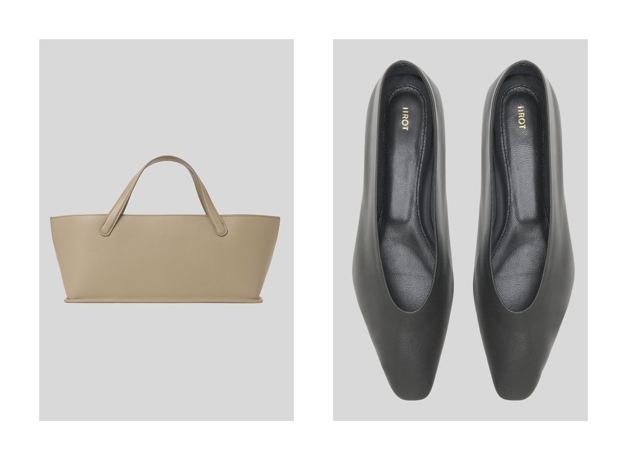端正な佇まいが際立つミニマルトートバッグと一枚革で仕立てたフラットシューズ 静かな存在感が日常に寄り添う IIROT(イロット)の通販
 おすすめ人気トレンドファッション通販アイテム インテリア・キッズ・メンズ・レディースファッション・服の通販 founy(ファニー) 　ファッション　Fashion　レディースファッション　Fashion for Women　バッグ　Bags　シンプル　Simple, Minimal　スマート　Smart, Elegant　フォルム　Silhouette, Form　新作・新入荷　New Arrivals / New In　ブラック系　Black　ベージュ系　Beige　ホワイト系　White　グリーン系　Green　|ID:crp329100000226984