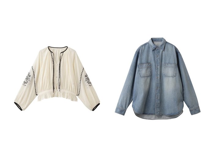 ワークディテールが映えるヴィンテージ加工デニムシャツと刺しゅうが引き立つフォークロア調ブラウス 存在感のある装いを楽しめる Shinzone(シンゾーン)の通販
 おすすめ人気トレンドファッション通販アイテム 人気、トレンドファッション・服の通販 founy(ファニー) ファッション Fashion レディースファッション Fashion for Women トップス・カットソー Cut & Sew Tops シャツ・ブラウス・オフィスカジュアル Elegant Blouses & Button-Ups 2026年 2026 ギャザー Gathered, Ruffled スリーブ Sleeve, Long Sleeve / Short Sleeve デニム Denim, Jeans Material ロング Long, Long-Length 夏 Summer 春 Spring S/S・春夏 SS, Spring/Summer, Warm Season ポケット Pocket, Pocket Detail メタル Metal, Metal Parts ワーク Workwear, Utility Style ヴィンテージ Vintage Style 羽織 Haori, Light Jacket |ID:crp329100000226987