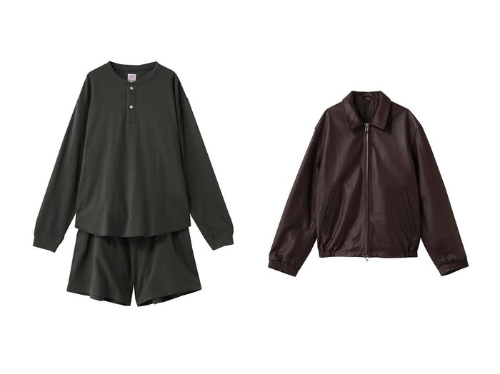 【UNIVERSAL PRODUCTS / MEN/ユニバーサルプロダクツ】の【MEN】LEATHER BLOUSON&【MEN】FAITHxUNIVERSAL PRODUCTS ROOM WEAR SET おすすめ人気トレンドファッション通販アイテム 人気、トレンドファッション・服の通販 founy(ファニー) ファッション Fashion メンズファッション Fashion for Men トップス・カットソー Cut & Sew Tops 2026年 2026 コラボ Collaboration, Collab ニューヨーク New York, NYC Style バランス Balance, Style Balance パジャマ Pajamas, Sleepwear 夏 Summer 春 Spring S/S・春夏 SS, Spring/Summer, Warm Season |ID:crp329100000227011