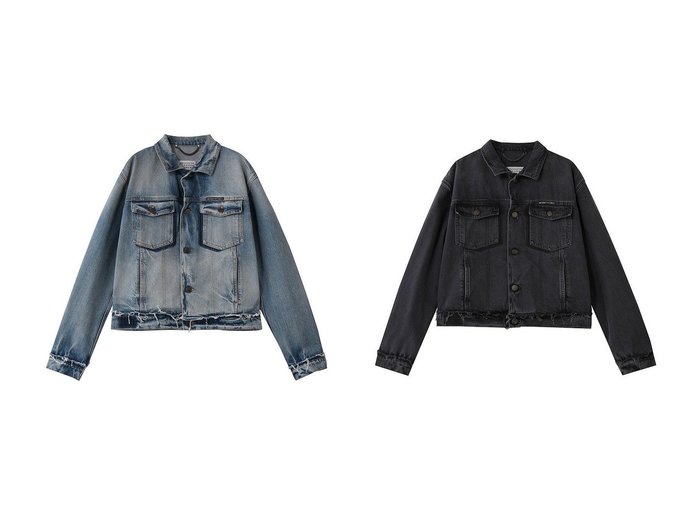 ウォッシュドカラーが映えるショート丈スポーツジャケット 立体的シルエットで装いに新鮮さを添える MAISON MARGIELA(メゾン マルジェラ)の通販
 おすすめ人気トレンドファッション通販アイテム インテリア・キッズ・メンズ・レディースファッション・服の通販 founy(ファニー) https://founy.com/ ファッション Fashion メンズファッション Fashion for Men 2026年 2026 ジャケット Jacket, Outerwear スポーツ Sports, Activewear ダメージ Distressed, Destroyed 夏 Summer 春 Spring S/S・春夏 SS, Spring/Summer, Warm Season |ID:crp329100000227014