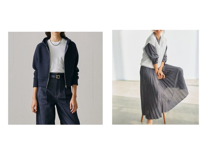 ブラウスとプリーツが調和するドレープボイルワンピースと立体フォルムのジップアップパーカー 軽やかさと着心地を備えた DoCLASSE(ドゥクラッセ)の通販
 おすすめ人気トレンドファッション通販アイテム 人気、トレンドファッション・服の通販 founy(ファニー) ファッション Fashion レディースファッション Fashion for Women トップス・カットソー Cut & Sew Tops レディースパーカー・カジュアルフーディー Casual Hoodies & Sweatshirts ワンピース Dresses シャツワンピース / 1枚で着映えコーデ Shirt Dresses 新作・新入荷 New Arrivals / New In おすすめ Recommended / Our Picks キャミソール Camisole, Spaghetti Strap Top ジャケット Jacket, Outerwear フェミニン Feminine, Girly フォルム Silhouette, Form サマー Summer, Summer Style シアー Sheer, See-Through セットアップ Set-Up, Coordinated Outfit ドッキング Docking, Mixed Material プリーツ Pleats, Pleated リボン Ribbon, Bow ロング Long, Long-Length 秋 Autumn |ID:crp329100000227030