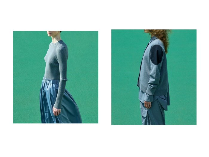 【肘と肩のさりげないアクセントが映えるリブプルオーバーとカーディガン。超長綿の柔らかさと清涼感を楽しむ】nagonstans(ナゴンスタンス)の通販
 おすすめ人気トレンドファッション通販アイテム 人気、トレンドファッション・服の通販 founy(ファニー) ファッション Fashion レディースファッション Fashion for Women トップス・カットソー Cut & Sew Tops シャツ・ブラウス・オフィスカジュアル Elegant Blouses & Button-Ups ロングTシャツ・Tシャツ Longline T-Shirts & Tees カジュアルプルオーバー・ニットトップス Pullovers & Knit Tops / Casual Pullovers カットソー・ベーシックTシャツ Cut-and-Sewn Tops / Stretch Tees & Basics ソックス&靴下 Socks & Hosiery カーディガン・羽織り Layered Style Cardigans 2026年 2026 インナー Innerwear スリーブ Sleeve, Long Sleeve / Short Sleeve ソックス Socks, Hosiery ロング Long, Long-Length ワンポイント One Point, Statement Accent 夏 Summer 春 Spring S/S・春夏 SS, Spring/Summer, Warm Season |ID:crp329100000227050