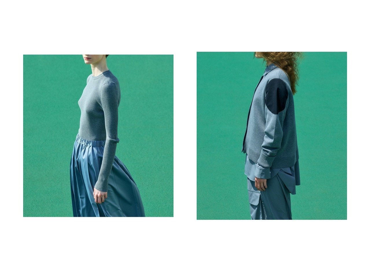 【肘と肩のさりげないアクセントが映えるリブプルオーバーとカーディガン。超長綿の柔らかさと清涼感を楽しむ】nagonstans(ナゴンスタンス)の通販
 おすすめ人気トレンドファッション通販アイテム インテリア・キッズ・メンズ・レディースファッション・服の通販 founy(ファニー) 　ファッション　Fashion　レディースファッション　Fashion for Women　トップス・カットソー　Cut & Sew Tops　シャツ・ブラウス・オフィスカジュアル　Elegant Blouses & Button-Ups　ロングTシャツ・Tシャツ　Longline T-Shirts & Tees　カジュアルプルオーバー・ニットトップス　Pullovers & Knit Tops / Casual Pullovers　カットソー・ベーシックTシャツ　Cut-and-Sewn Tops / Stretch Tees & Basics　ソックス&靴下　Socks & Hosiery　カーディガン・羽織り　Layered Style Cardigans　2026年　2026　インナー　Innerwear　スリーブ　Sleeve, Long Sleeve / Short Sleeve　ソックス　Socks, Hosiery　ロング　Long, Long-Length　ワンポイント　One Point, Statement Accent　夏　Summer　春　Spring　S/S・春夏　SS, Spring/Summer, Warm Season　ブラック系　Black　|ID:crp329100000227050