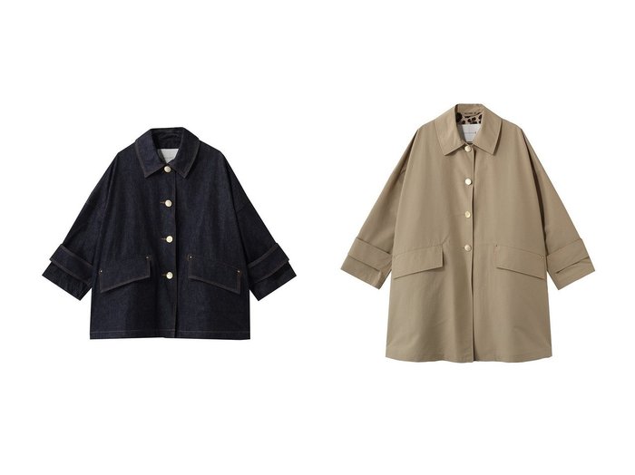 【メタルボタンが際立つデニムジャケットとシーンレスに活躍するはっ水コート。ドロップショルダーで描く洗練された佇まい】MACKINTOSH(マッキントッシュ)の通販
 おすすめ人気トレンドファッション通販アイテム 人気、トレンドファッション・服の通販 founy(ファニー) ファッション Fashion レディースファッション Fashion for Women アウター Coat / Outerwear Collection レディースジャケット・軽アウター Jackets デニムジャケット / カジュアルアウター Denim Jackets コート・ロングコート・ピーコート Long Coats, Peacoats & More 2026年 2026 ショルダー Shoulder, Shoulder Strap ジャケット Jacket, Outerwear デニム Denim, Jeans Material ドロップ Drop Shoulder, Dropped Style ポケット Pocket, Pocket Detail メタル Metal, Metal Parts 再入荷 Restock / Back in Stock 夏 Summer 春 Spring S/S・春夏 SS, Spring/Summer, Warm Season |ID:crp329100000227052