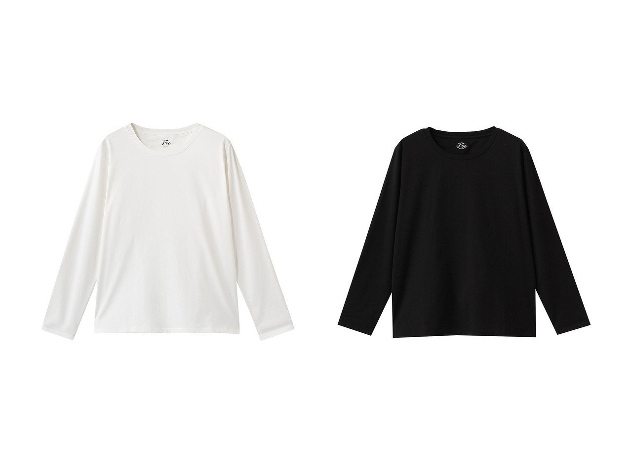 【シルクコットンのやわらかさを纏うロングスリーブTシャツ。上品さと快適さを備えたリラクシーな一枚】Foo Tokyo(フートーキョー)の通販
 おすすめ人気トレンドファッション通販アイテム インテリア・キッズ・メンズ・レディースファッション・服の通販 founy(ファニー) 　ファッション　Fashion　レディースファッション　Fashion for Women　トップス・カットソー　Cut & Sew Tops　シャツ・ブラウス・オフィスカジュアル　Elegant Blouses & Button-Ups　ロングTシャツ・Tシャツ　Longline T-Shirts & Tees　カットソー・ベーシックTシャツ　Cut-and-Sewn Tops / Stretch Tees & Basics　インナー　Innerwear　シルク　Silk, 100% Silk　スリーブ　Sleeve, Long Sleeve / Short Sleeve　ロング　Long, Long-Length　エレガント 上品　Elegant　夏　Summer　新作・新入荷　New Arrivals / New In　春　Spring　S/S・春夏　SS, Spring/Summer, Warm Season　ホワイト系　White　ブラック系　Black　|ID:crp329100000227063