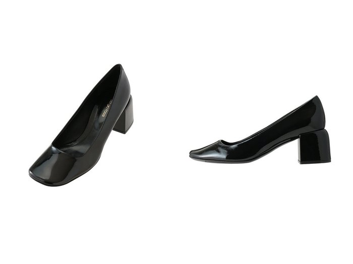 【艶やかなパテントが映えるスクエアトゥパンプス。チャンキーヒールで叶える安定感と洗練】SERGIO ROSSI(セルジオ ロッシ)の通販
 おすすめ人気トレンドファッション通販アイテム 人気、トレンドファッション・服の通販 founy(ファニー) 　ファッション　Fashion　レディースファッション　Fashion for Women　オケージョン　Occasion Wear　クラシック　Classic, Timeless Style　モダン　Modern, Contemporary　ラウンド　Round, Round Neck　新作・新入荷　New Arrivals / New In　ビジネス 仕事 通勤　Business / Work / Commuting　|ID:crp329100000227067