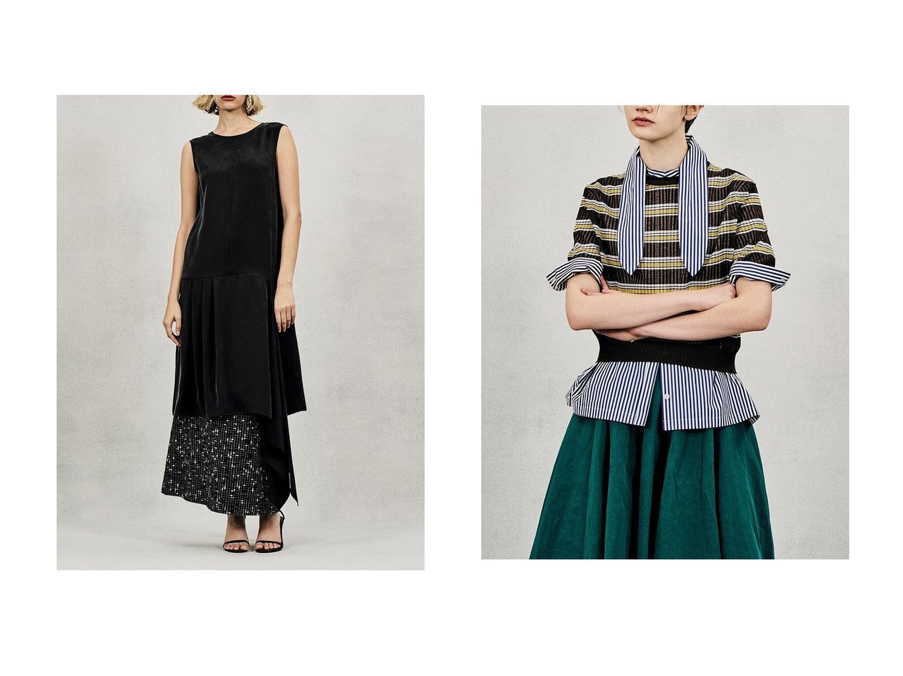 キュプラの光沢とシアーボーダーが引き立つ軽やかで表情豊かなトップスコレクション オブリオ(AUBRIOT)の通販 おすすめ人気トレンドファッション通販アイテム インテリア・キッズ・メンズ・レディースファッション・服の通販 founy(ファニー) 　ファッション　Fashion　レディースファッション　Fashion for Women　トップス・カットソー　Cut & Sew Tops　ニット　Knit Tops & Sweaters　カジュアルプルオーバー・ニットトップス　Pullovers & Knit Tops / Casual Pullovers　シャツ・ブラウス・オフィスカジュアル　Elegant Blouses & Button-Ups　ボーダー　Border, Stripe　モダン　Modern, Contemporary　ヴィンテージ　Vintage Style　新作・新入荷　New Arrivals / New In　ブラウン系　Brown　グリーン系　Green　ブルー系　Blue　グレー系　Gray　ホワイト系　White　|ID:crp329100000227145