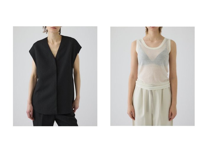 繊細な透け感のニットタンクトップと立体感が際立つジャガードベストで楽しむ洗練スタイル リムアーク(RIM.ARK)の通販 おすすめ人気トレンドファッション通販アイテム 人気、トレンドファッション・服の通販 founy(ファニー) ファッション Fashion レディースファッション Fashion for Women アウター Coat / Outerwear Collection レディースジャケット・軽アウター Jackets トップス・カットソー Cut & Sew Tops ニット Knit Tops & Sweaters カジュアルプルオーバー・ニットトップス Pullovers & Knit Tops / Casual Pullovers おすすめ Recommended / Our Picks シェイプ Shape, Slim Fit ジャケット Jacket, Outerwear セットアップ Set-Up, Coordinated Outfit ベスト Vest, Waistcoat エレガント 上品 Elegant ビジネス 仕事 通勤 Business / Work / Commuting 新作・新入荷 New Arrivals / New In |ID:crp329100000227148