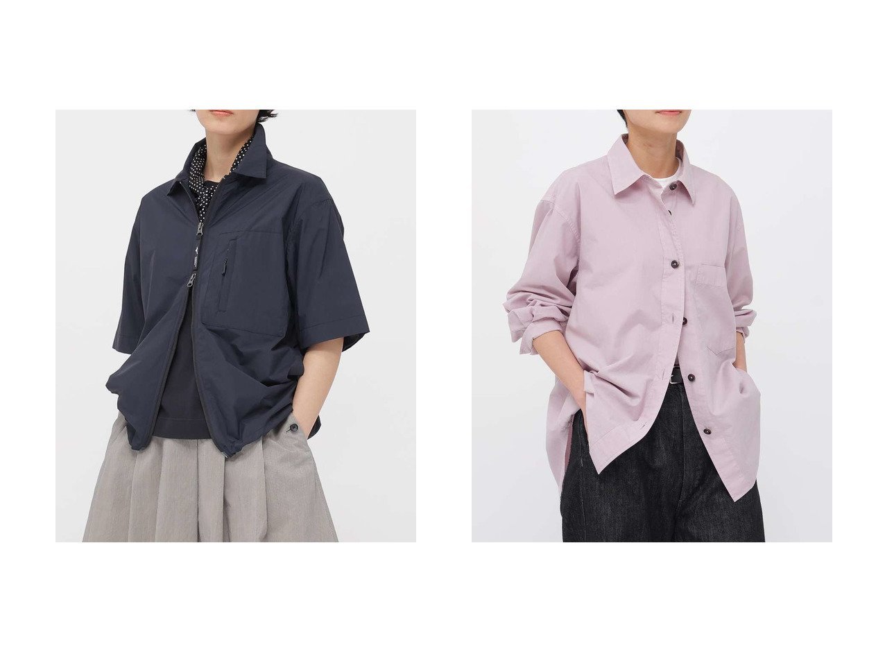 軽量はっ水ナイロンシャツとオーガニックコットンシャツで楽しむ機能性と風合いを備えた一着 マーガレットハウエル(MARGARET HOWELL)の通販 おすすめ人気トレンドファッション通販アイテム インテリア・キッズ・メンズ・レディースファッション・服の通販 founy(ファニー) 　ファッション　Fashion　レディースファッション　Fashion for Women　トップス・カットソー　Cut & Sew Tops　シャツ・ブラウス・オフィスカジュアル　Elegant Blouses & Button-Ups　コレクション　Collection, Seasonal Line　軽量　Lightweight, Ultra Light　ショート　Short, Short Length　スピンドル　Spindle, Drawcord　スリーブ　Sleeve, Long Sleeve / Short Sleeve　フォルム　Silhouette, Form　ポケット　Pocket, Pocket Detail　マーガレット　Marguerite, Daisy Pattern　新作・新入荷　New Arrivals / New In　ブラック系　Black　グレー系　Gray　ホワイト系　White　レッド系　Red　|ID:crp329100000227154