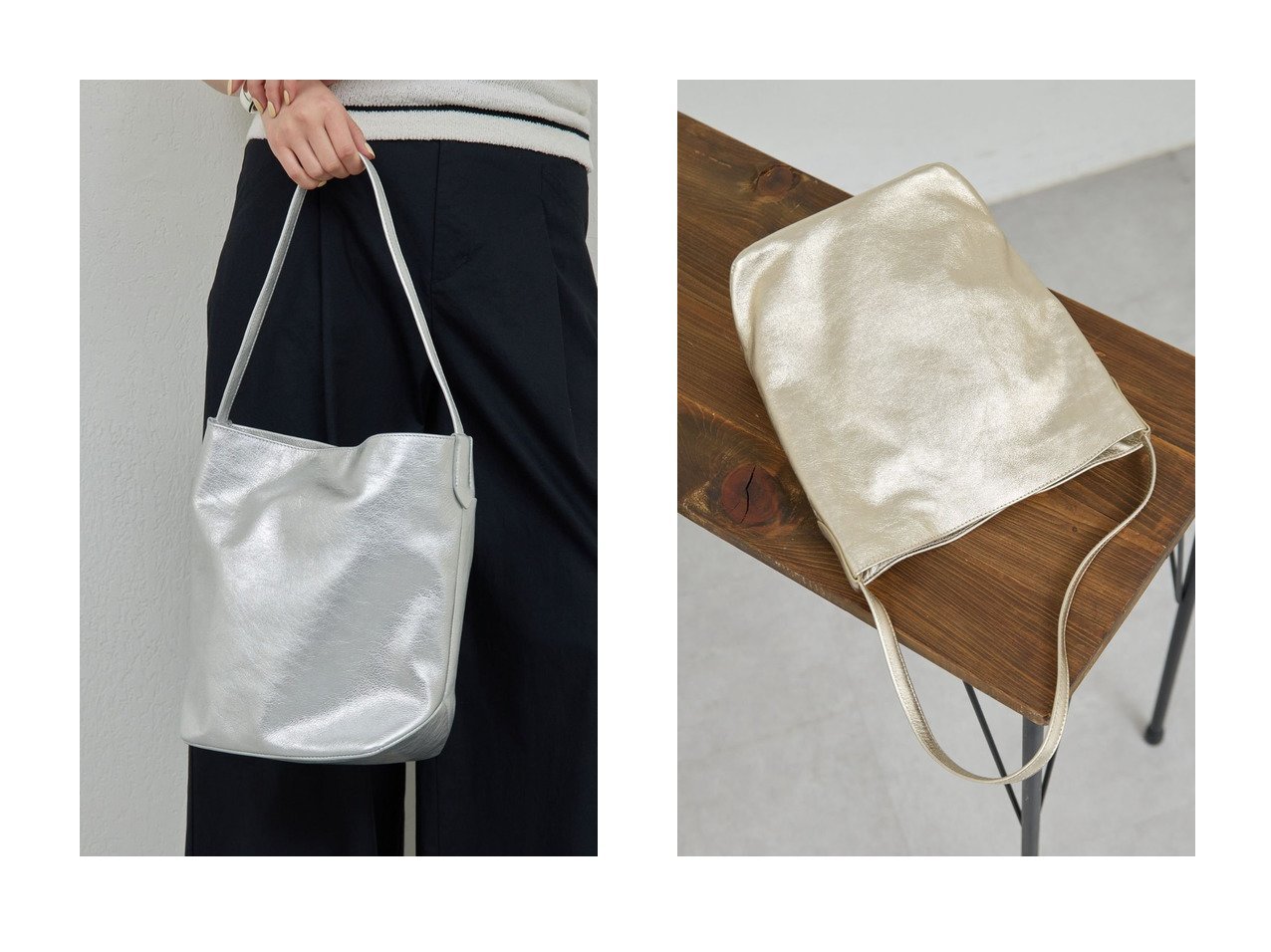 【GALLARDAGALANTE/ガリャルダガランテ】の【2.718】ワンハンドルトートバッグ おすすめ人気トレンドファッション通販アイテム インテリア・キッズ・メンズ・レディースファッション・服の通販 founy(ファニー) 　ファッション　Fashion　レディースファッション　Fashion for Women　バッグ　Bags　シンプル　Simple, Minimal　新作・新入荷　New Arrivals / New In　ゴールド系　Gold　シルバー系　Silver　|ID:crp329100000227198