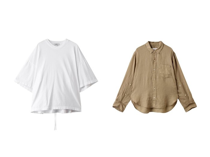 【CITIZENS OF HUMANITY/シチズンズ オブ ヒューマニティー】のKAYLA shrunken リネンシャツ&ELLERY TEE おすすめ人気トレンドファッション通販アイテム インテリア・キッズ・メンズ・レディースファッション・服の通販 founy(ファニー) https://founy.com/ ファッション Fashion レディースファッション Fashion for Women トップス・カットソー Cut & Sew Tops シャツ・ブラウス・オフィスカジュアル Elegant Blouses & Button-Ups スリーブ Sleeve, Long Sleeve / Short Sleeve バランス Balance, Style Balance ロング Long, Long-Length 新作・新入荷 New Arrivals / New In リネン Linen, Linen Fabric 羽織 Haori, Light Jacket |ID:crp329100000227199