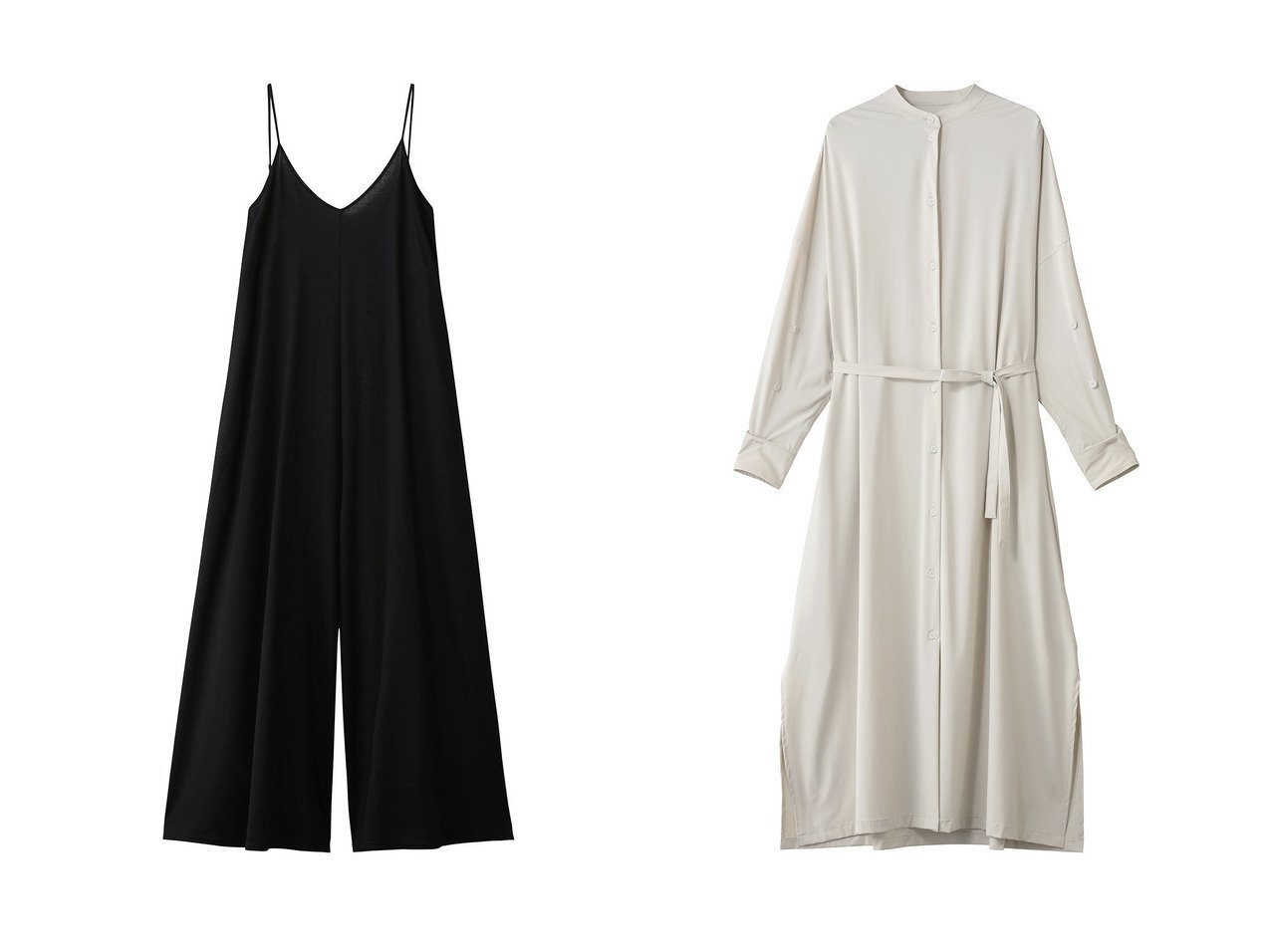 【COGTHEBIGSMOKE/コグ ザビッグスモーク】の05 NELL DRESS&62 NATALIA JUMPSUIT おすすめ人気トレンドファッション通販アイテム インテリア・キッズ・メンズ・レディースファッション・服の通販 founy(ファニー) 　ファッション　Fashion　レディースファッション　Fashion for Women　パンツ　Pants & Trousers　ワンピース　Dresses　フォーマル・パーティードレス・結婚式用ドレス　Elegant & Casual Dresses　チュニック　Tunic Tops & Dresses　スーツ　Suit, Formalwear　ドレープ　Drape, Draping Fabric　新作・新入荷　New Arrivals / New In　なめらか　Smooth, Silky Texture　ウォッシャブル　Machine Washable　カフス　Cuff Design　スリット　Slit, Slit Detail　チュニック　Tunic, Long Top　ドレス　Dress, One-Piece　フロント　Front, Front Design　ラグジュアリー　Luxury, Elegant　ロング　Long, Long-Length　エレガント 上品　Elegant　羽織　Haori, Light Jacket　ブラック系　Black　ブルー系　Blue　ホワイト系　White　|ID:crp329100000227205