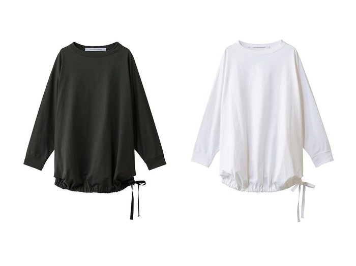 【COGTHEBIGSMOKE/コグ ザビッグスモーク】の33 NINA LONG T おすすめ人気トレンドファッション通販アイテム インテリア・キッズ・メンズ・レディースファッション・服の通販 founy(ファニー) https://founy.com/ ファッション Fashion レディースファッション Fashion for Women トップス・カットソー Cut & Sew Tops シャツ・ブラウス・オフィスカジュアル Elegant Blouses & Button-Ups ロングTシャツ・Tシャツ Longline T-Shirts & Tees カットソー・ベーシックTシャツ Cut-and-Sewn Tops / Stretch Tees & Basics なめらか Smooth, Silky Texture スリーブ Sleeve, Long Sleeve / Short Sleeve バランス Balance, Style Balance フォルム Silhouette, Form ブラウジング Blouson Silhouette, Cinched Waist リボン Ribbon, Bow ロング Long, Long-Length エレガント 上品 Elegant 新作・新入荷 New Arrivals / New In |ID:crp329100000227206