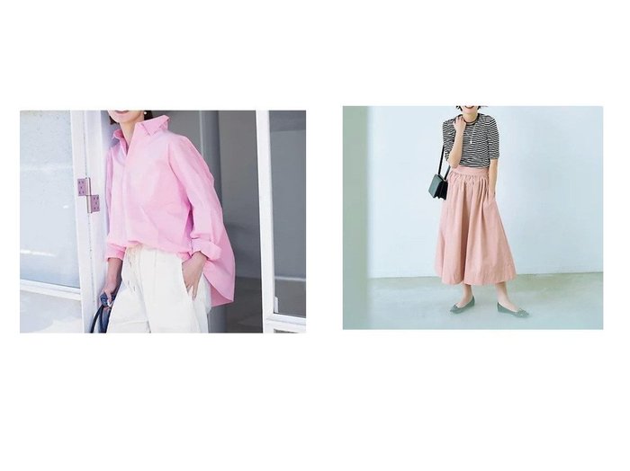 【12closet/トゥエルブクローゼット】の【福田麻琴さんコラボ】【洗える】ジュエリー映えする 究極のリブTシャツ&【DEAR DAYS】【洗える】バックフレアオーバーシャツ おすすめ人気トレンドファッション通販アイテム 人気、トレンドファッション・服の通販 founy(ファニー) ファッションモデル・俳優・女優 Models 女性 Women 福田麻琴 Fukuda Makoto ファッション Fashion レディースファッション Fashion for Women トップス・カットソー Cut & Sew Tops シャツ・ブラウス・オフィスカジュアル Elegant Blouses & Button-Ups バッグ Bags ロングTシャツ・Tシャツ Longline T-Shirts & Tees ギャザー Gathered, Ruffled ストライプ Stripe, Striped Pattern フロント Front, Front Design ヨーク Yoke, Yoke Design 定番 Standard, Basic Item 春 Spring 洗える Machine Washable なめらか Smooth, Silky Texture コラボ Collaboration, Collab シェイプ Shape, Slim Fit ジュエリー Jewelry, Accessories フレンチ French, French Style ボーダー Border, Stripe 夏 Summer 無地 Plain, Solid Color |ID:crp329100000227217