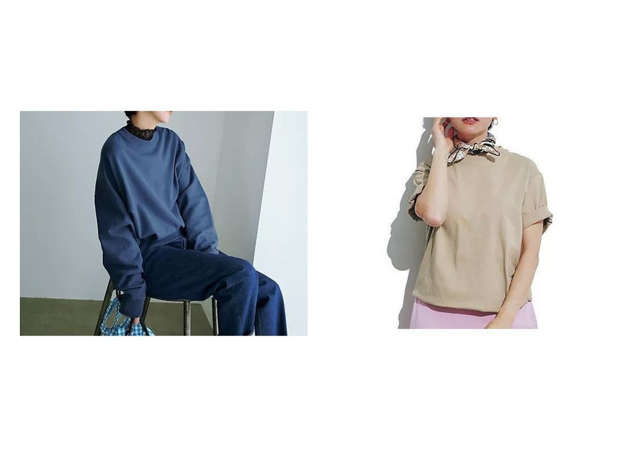 【12closet/トゥエルブクローゼット】の【洗える】大人に似合う・巾着つき USAコットンTシャツ(2枚入り)&【洗える】総レースジャージートップス おすすめ人気トレンドファッション通販アイテム インテリア・キッズ・メンズ・レディースファッション・服の通販 founy(ファニー) 　ファッション　Fashion　レディースファッション　Fashion for Women　トップス・カットソー　Cut & Sew Tops　シャツ・ブラウス・オフィスカジュアル　Elegant Blouses & Button-Ups　ロングTシャツ・Tシャツ　Longline T-Shirts & Tees　スウェット / スエット　Sweatshirt, Sweatwear　レース　Lace, Lace Fabric　エレガント 上品　Elegant　洗える　Machine Washable　ブラック系　Black　イエロー系　Yellow　ホワイト系　White　ベージュ系　Beige　|ID:crp329100000227219