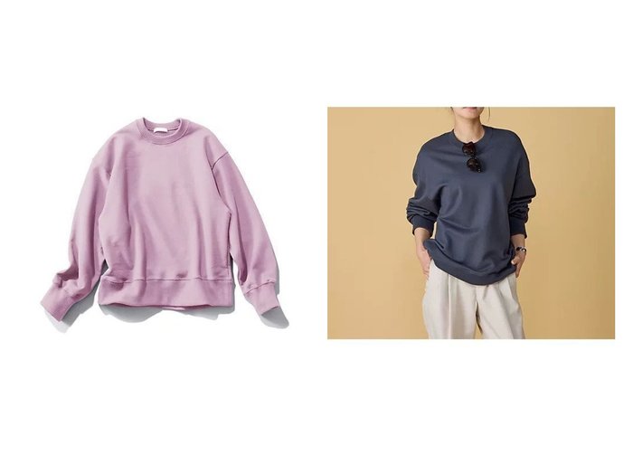 上質素材とゆとりあるシルエットで魅せる大人のスウェット【CINOH(チノ)】の通販 おすすめ人気トレンドファッション通販アイテム 人気、トレンドファッション・服の通販 founy(ファニー) ファッション Fashion レディースファッション Fashion for Women トップス・カットソー Cut & Sew Tops レディースパーカー・カジュアルフーディー Casual Hoodies & Sweatshirts カジュアルプルオーバー・ニットトップス Pullovers & Knit Tops / Casual Pullovers スウェット・クルーネックトップス Sweatshirts & Crewnecks / Relaxed Fit Sweat Tops 洗える Machine Washable 秋 Autumn 今季 This Season, Current Season スウェット / スエット Sweatshirt, Sweatwear ストライプ Stripe, Striped Pattern スラックス Slacks, Dress Pants チェック Check, Plaid, Tartan トレンド Trend, Trending Now 定番 Standard, Basic Item フリル Frill, Ruffle プリーツ Pleats, Pleated 別注 Limited Edition, Custom Order メガネ Glasses, Eyewear メンズ Men's, Menswear A/W・秋冬 Autumn/Winter エレガント 上品 Elegant ビジネス 仕事 通勤 Business / Work / Commuting |ID:crp329100000227263