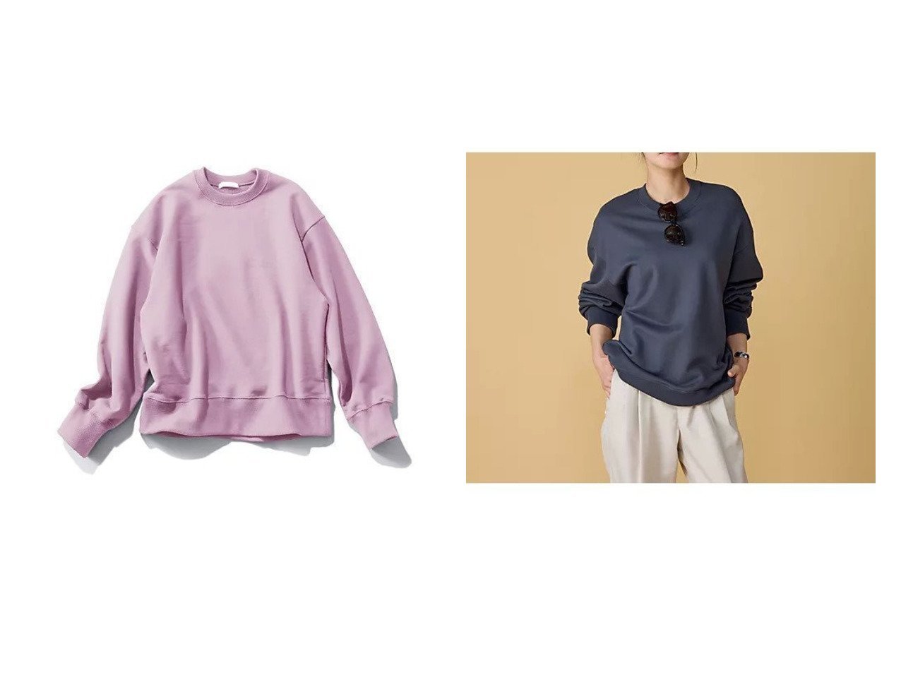 上質素材とゆとりあるシルエットで魅せる大人のスウェット【CINOH(チノ)】の通販 おすすめ人気トレンドファッション通販アイテム インテリア・キッズ・メンズ・レディースファッション・服の通販 founy(ファニー) 　ファッション　Fashion　レディースファッション　Fashion for Women　トップス・カットソー　Cut & Sew Tops　レディースパーカー・カジュアルフーディー　Casual Hoodies & Sweatshirts　カジュアルプルオーバー・ニットトップス　Pullovers & Knit Tops / Casual Pullovers　スウェット・クルーネックトップス　Sweatshirts & Crewnecks / Relaxed Fit Sweat Tops　洗える　Machine Washable　秋　Autumn　今季　This Season, Current Season　スウェット / スエット　Sweatshirt, Sweatwear　ストライプ　Stripe, Striped Pattern　スラックス　Slacks, Dress Pants　チェック　Check, Plaid, Tartan　トレンド　Trend, Trending Now　定番　Standard, Basic Item　フリル　Frill, Ruffle　プリーツ　Pleats, Pleated　別注　Limited Edition, Custom Order　メガネ　Glasses, Eyewear　メンズ　Men's, Menswear　A/W・秋冬　Autumn/Winter　エレガント 上品　Elegant　ビジネス 仕事 通勤　Business / Work / Commuting　グレー系　Gray　|ID:crp329100000227263