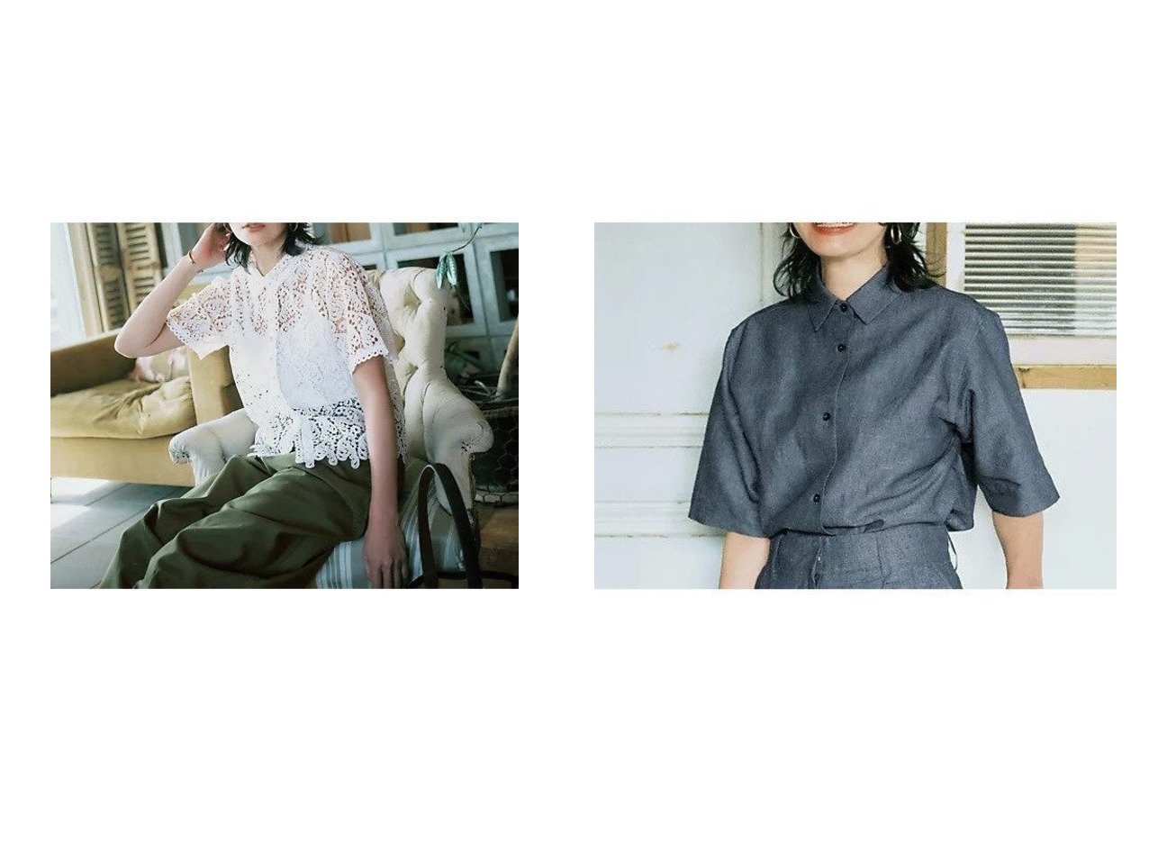 繊細なレースと上品シルエットで魅せる洗練シャツ【12closet(トゥエルブクローゼット)】の通販 おすすめ人気トレンドファッション通販アイテム インテリア・キッズ・メンズ・レディースファッション・服の通販 founy(ファニー) 　ファッション　Fashion　レディースファッション　Fashion for Women　トップス・カットソー　Cut & Sew Tops　シャツ・ブラウス・オフィスカジュアル　Elegant Blouses & Button-Ups　インド　Indian Textile　コラボ　Collaboration, Collab　ジャケット　Jacket, Outerwear　トリミング　Trimming, Decorative Edge　パターン　Pattern, Design Print　ペイズリー　Paisley, Ethnic Pattern　レース　Lace, Lace Fabric　洗える　Machine Washable　ホワイト系　White　|ID:crp329100000227265