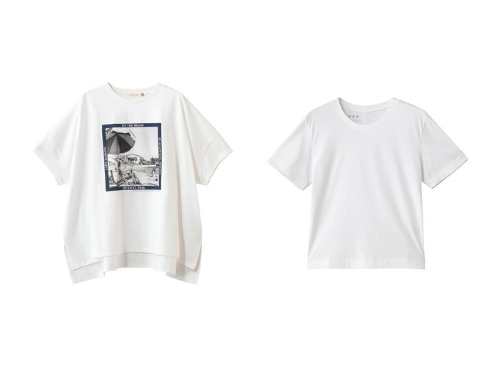 モノトーンフォトTシャツとベーシックカットソーで楽しむ洗練されたカジュアルスタイル heliopole(エリオポール)の通販 おすすめ人気トレンドファッション通販アイテム 人気、トレンドファッション・服の通販 founy(ファニー) ファッション Fashion レディースファッション Fashion for Women トップス・カットソー Cut & Sew Tops シャツ・ブラウス・オフィスカジュアル Elegant Blouses & Button-Ups ロングTシャツ・Tシャツ Longline T-Shirts & Tees カットソー・ベーシックTシャツ Cut-and-Sewn Tops / Stretch Tees & Basics ショート Short, Short Length スリーブ Sleeve, Long Sleeve / Short Sleeve ビーチ Beach, Seaside モノトーン Monotone, Black and White 半袖 Short Sleeve, Half Sleeve 夏 Summer 新作・新入荷 New Arrivals / New In おすすめ Recommended / Our Picks なめらか Smooth, Silky Texture カットソー Cut and Sewn Top コンパクト Compact, Small Size ジャケット Jacket, Outerwear フィット Fit, Slim Fit ベーシック Basic, Essential |ID:crp329100000227288