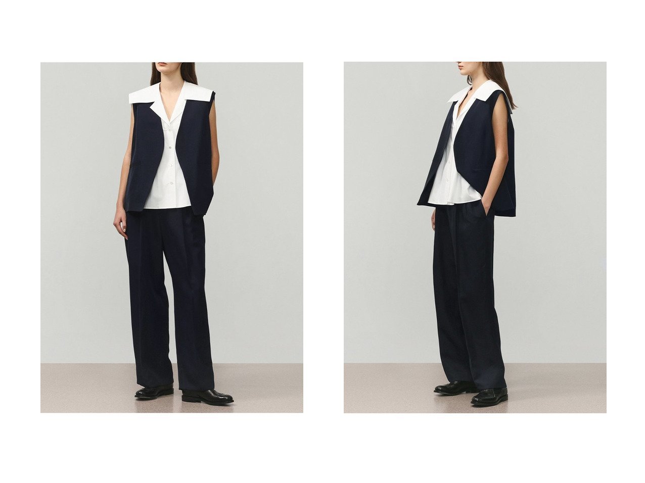 トリアセテートリネンジレで楽しむ軽やかで上品なレイヤードスタイル DEPAREILLE(デパリエ)の通販 おすすめ人気トレンドファッション通販アイテム インテリア・キッズ・メンズ・レディースファッション・服の通販 founy(ファニー) 　ファッション　Fashion　レディースファッション　Fashion for Women　アウター　Coat / Outerwear Collection　レディースジャケット・軽アウター　Jackets　なめらか　Smooth, Silky Texture　ジャケット　Jacket, Outerwear　スリット　Slit, Slit Detail　ベスト　Vest, Waistcoat　リネン　Linen, Linen Fabric　エレガント 上品　Elegant　新作・新入荷　New Arrivals / New In　ブルー系　Blue　|ID:crp329100000227296