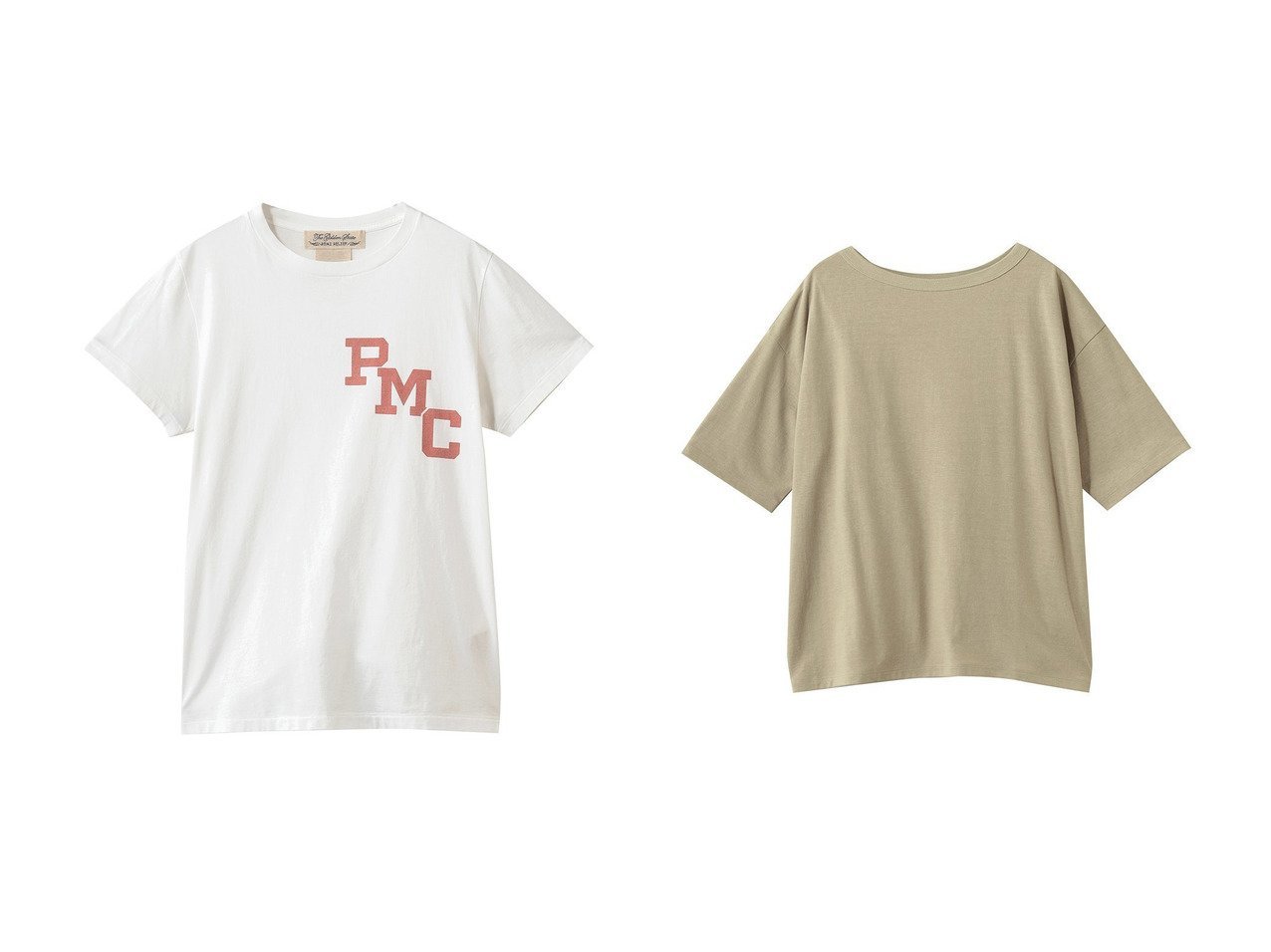 ヴィンテージライクTシャツで楽しむ抜け感のあるデイリースタイル REMI RELIEF(レミレリーフ)の通販 おすすめ人気トレンドファッション通販アイテム インテリア・キッズ・メンズ・レディースファッション・服の通販 founy(ファニー) 　ファッション　Fashion　レディースファッション　Fashion for Women　トップス・カットソー　Cut & Sew Tops　シャツ・ブラウス・オフィスカジュアル　Elegant Blouses & Button-Ups　ロングTシャツ・Tシャツ　Longline T-Shirts & Tees　カットソー・ベーシックTシャツ　Cut-and-Sewn Tops / Stretch Tees & Basics　ショート　Short, Short Length　シンプル　Simple, Minimal　スリーブ　Sleeve, Long Sleeve / Short Sleeve　フェミニン　Feminine, Girly　プリント　Print, Printed Pattern　半袖　Short Sleeve, Half Sleeve　新作・新入荷　New Arrivals / New In　イエロー系　Yellow　グレー系　Gray　ベージュ系　Beige　|ID:crp329100000227307